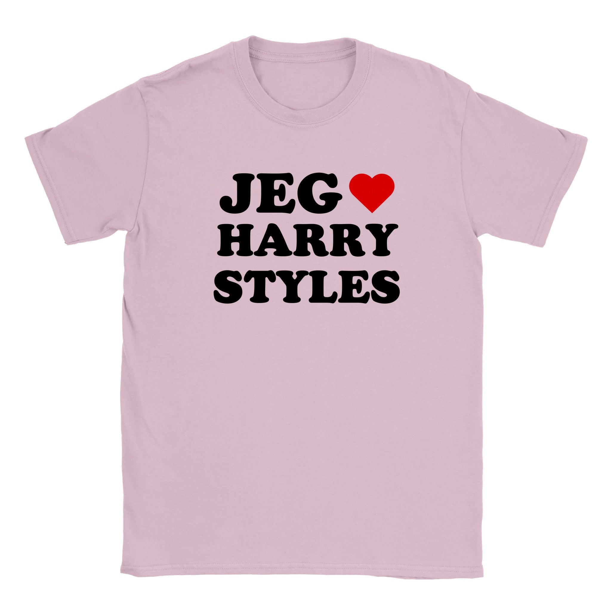 Jeg elsker Harry Styles - Baby tee – Light Pink