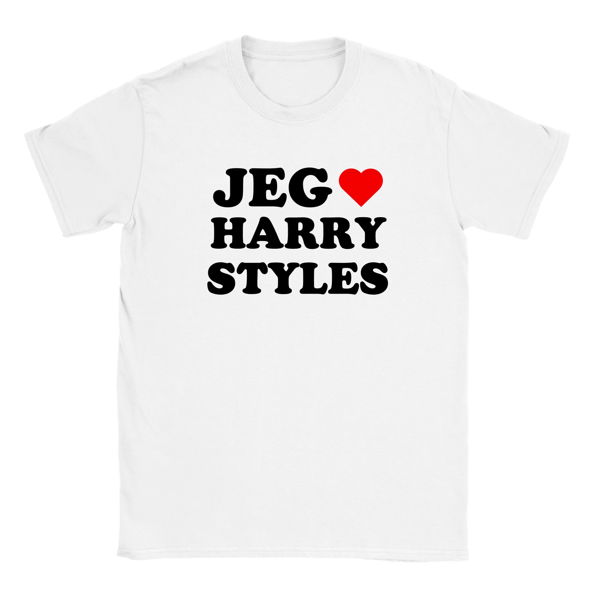 Jeg elsker Harry Styles - Baby tee – White