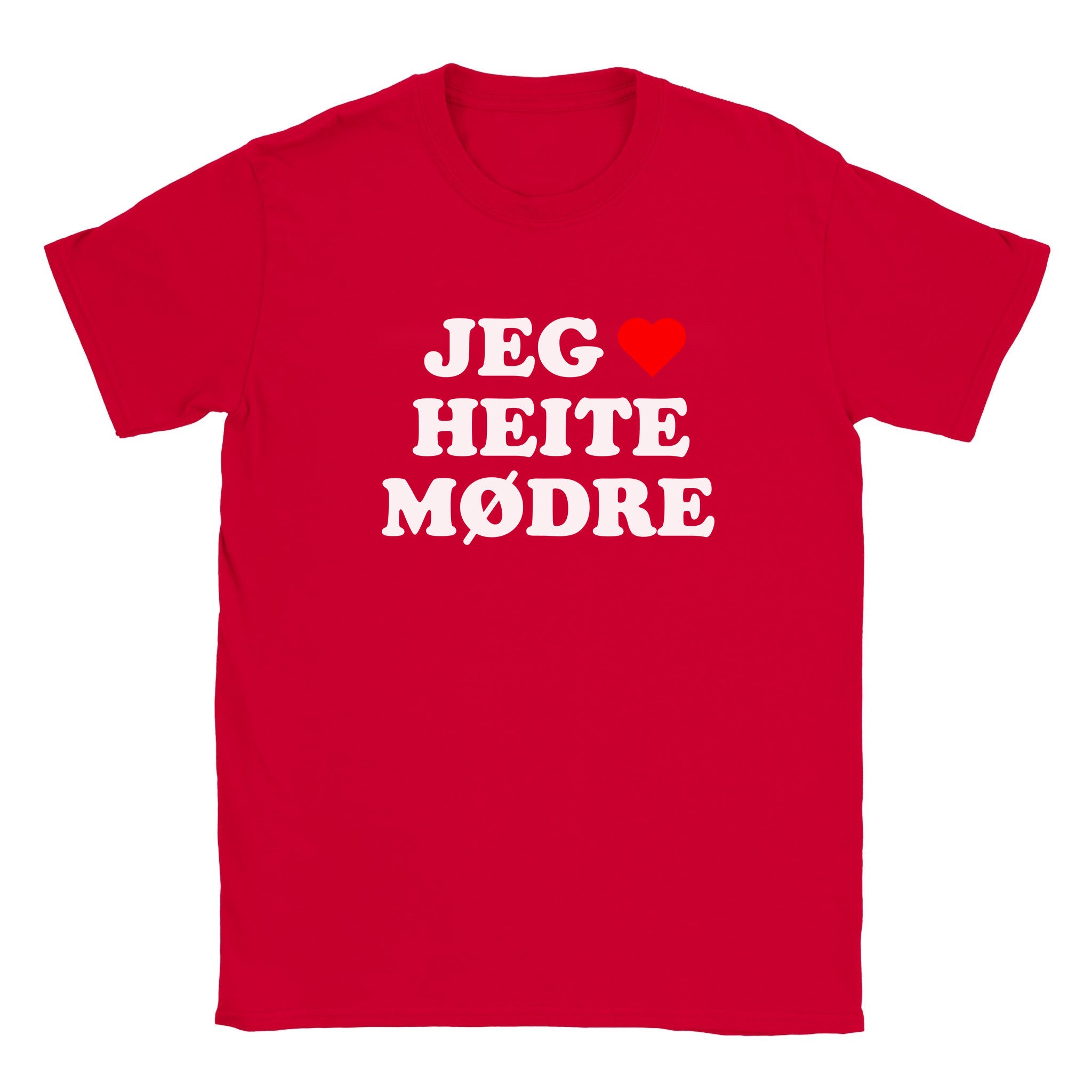 Jeg elsker heite mødre - Baby tee – Red