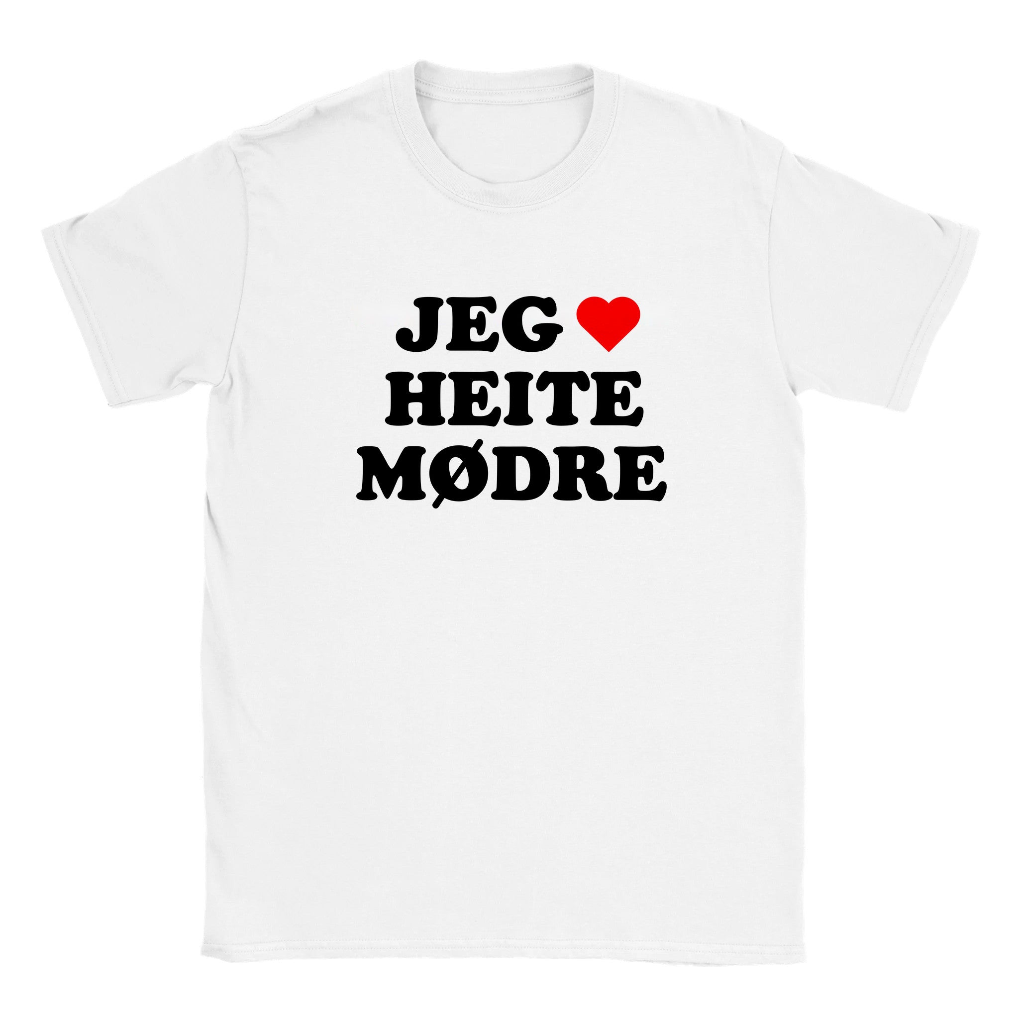 Jeg elsker heite mødre - Baby tee – White