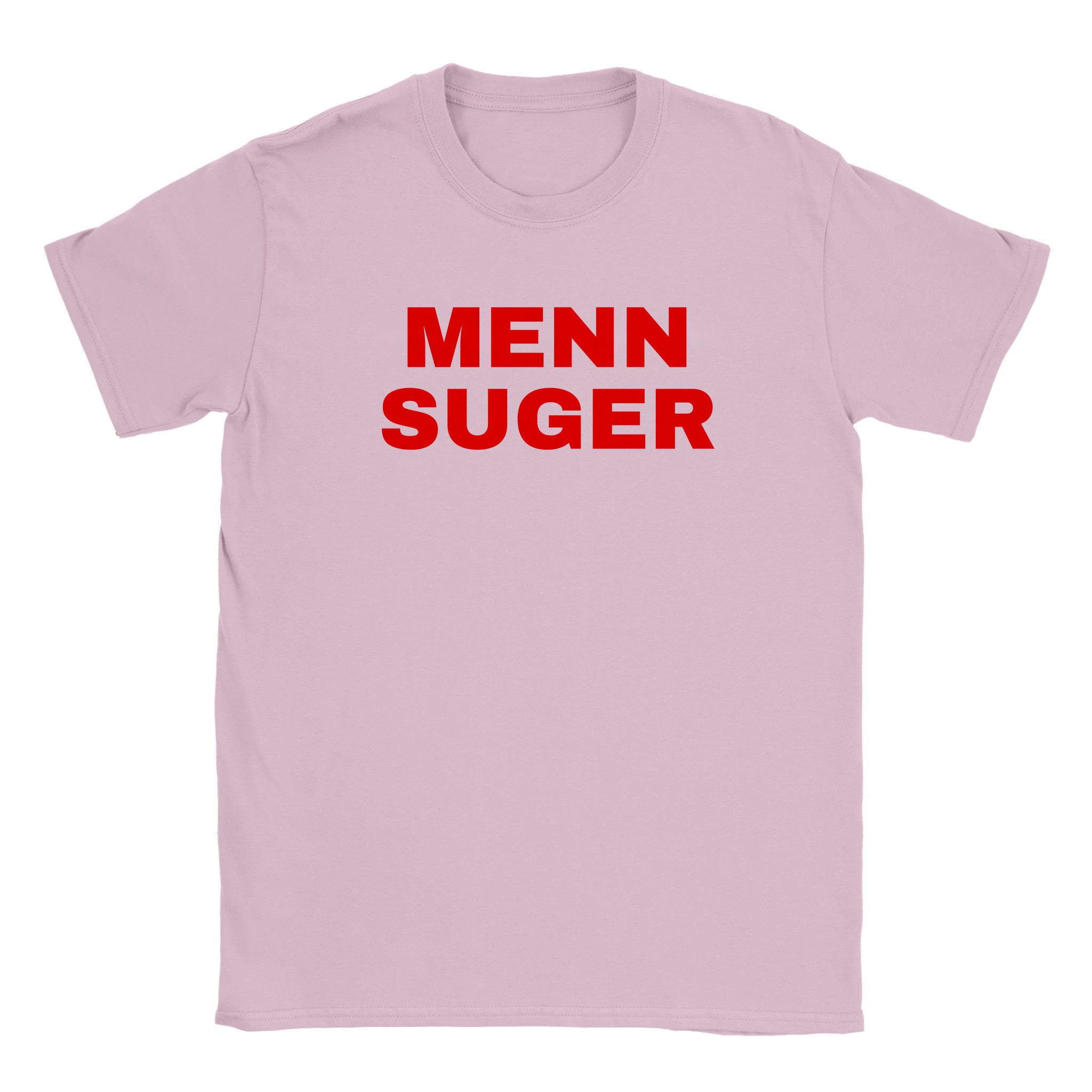 Menn suger - Baby tee – Light Pink