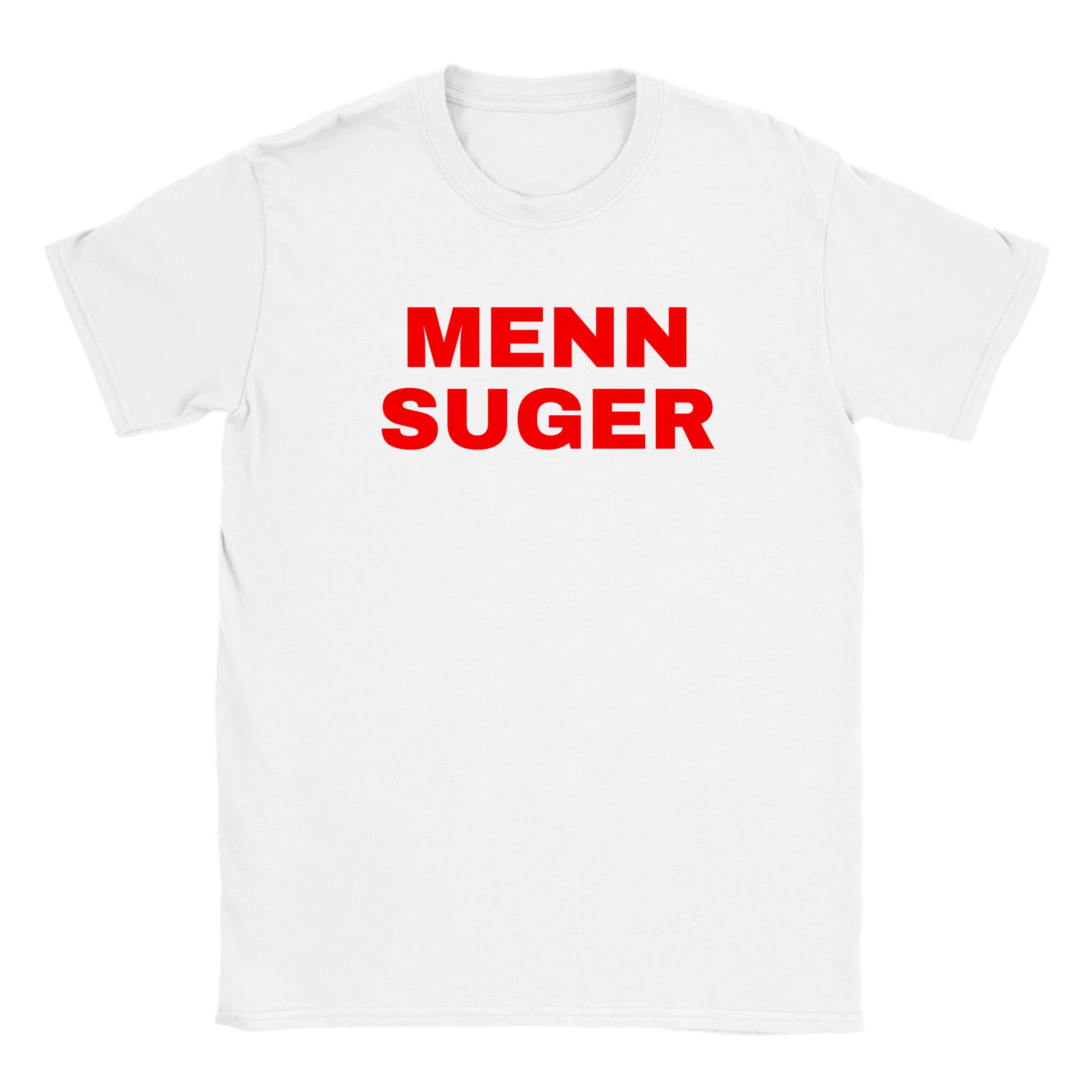 Menn suger - Baby tee – White