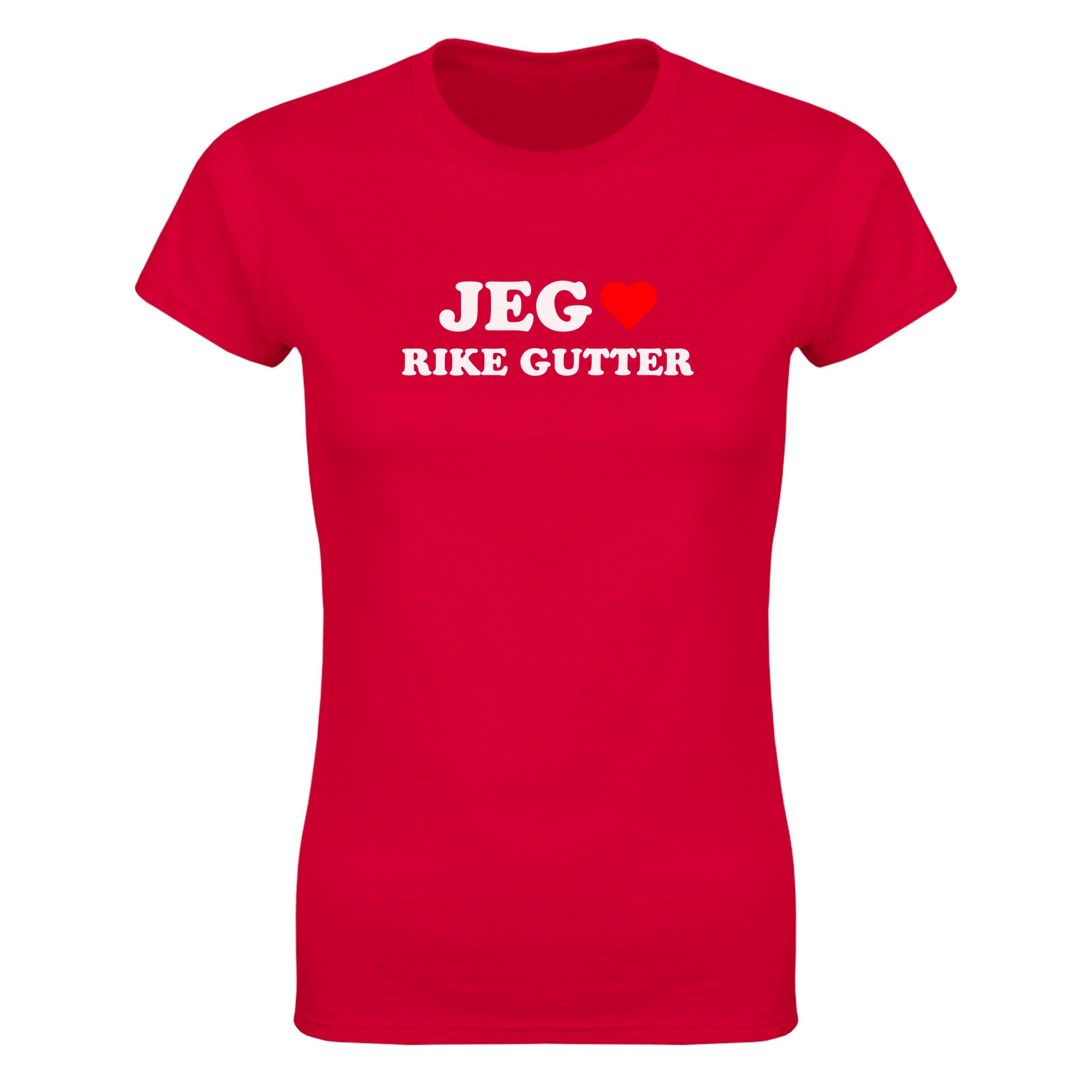 Jeg elsker rike gutter - Dame t-skjorte – Red