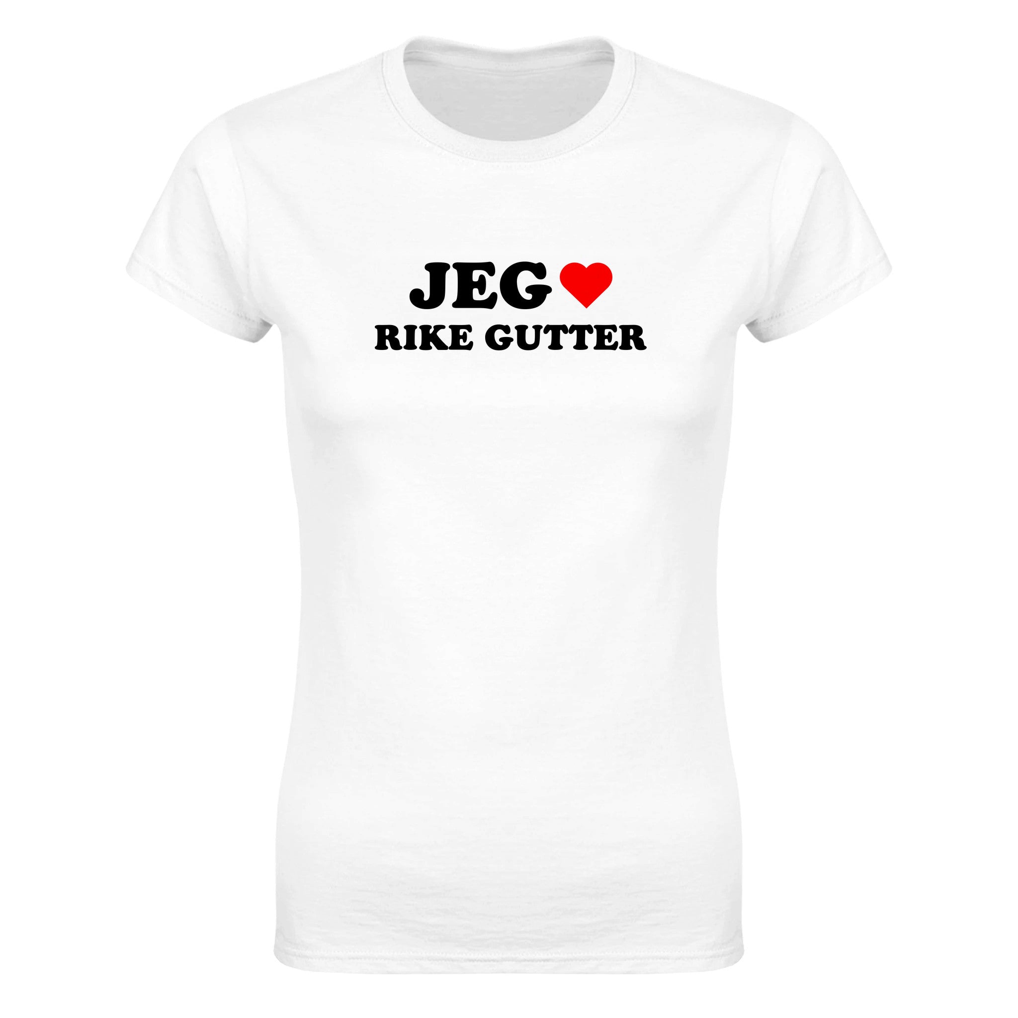 Jeg elsker rike gutter - Dame t-skjorte – White