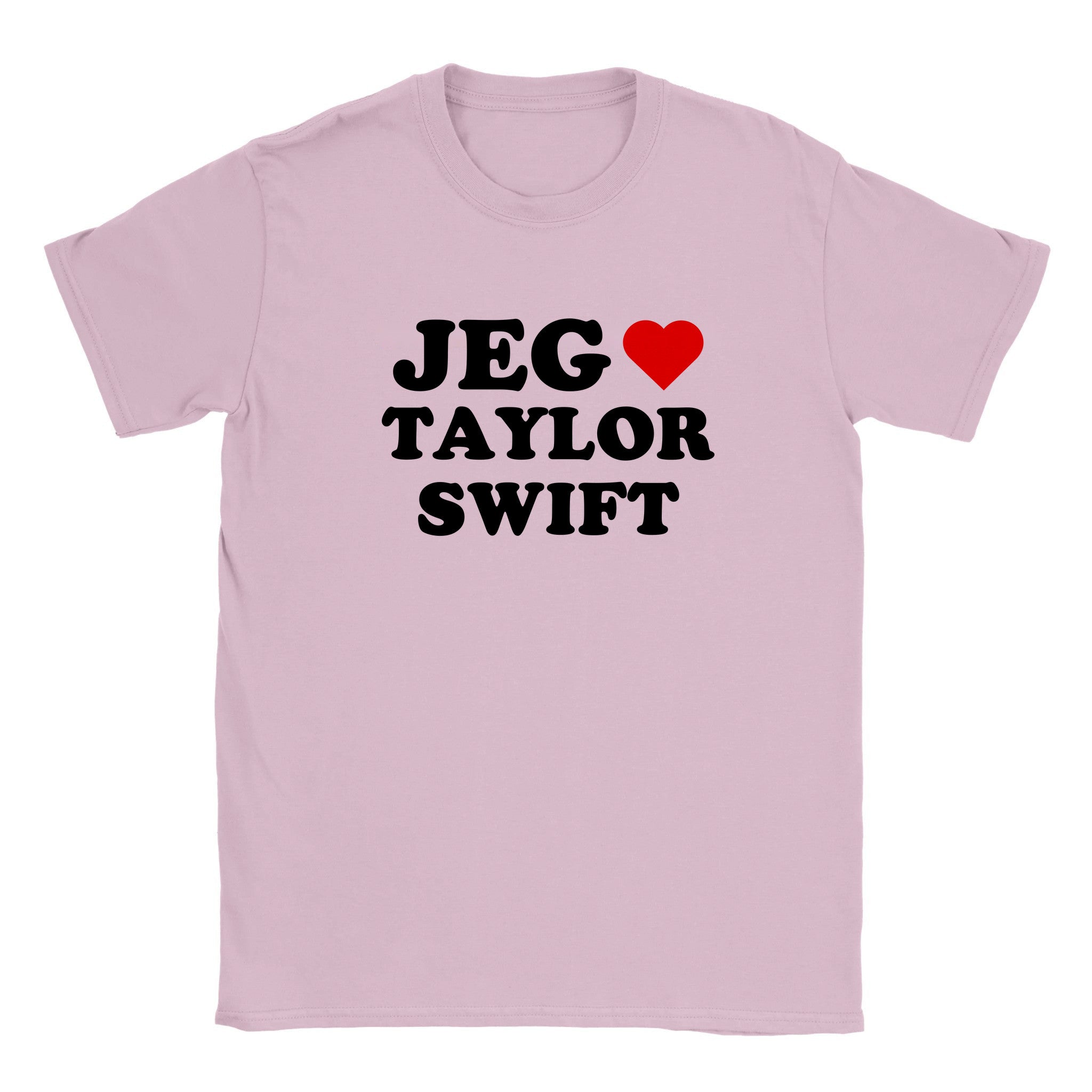 Jeg elsker Taylor Swift - Baby tee – Light Pink