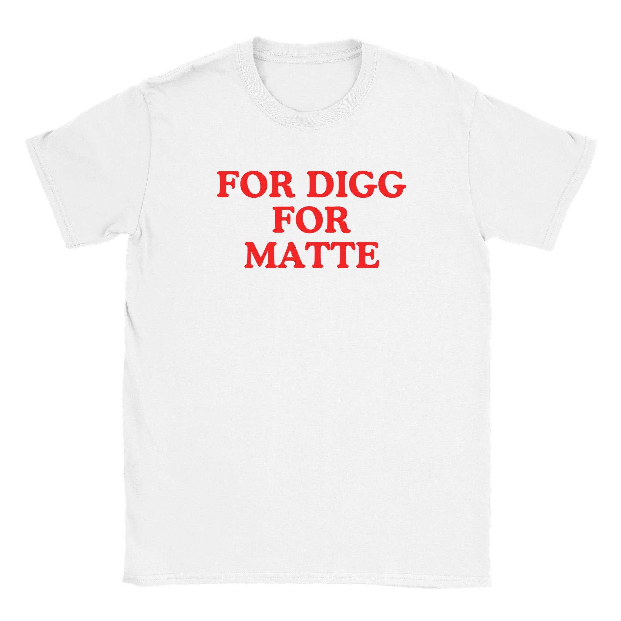 For digg for matte - Baby tee – White