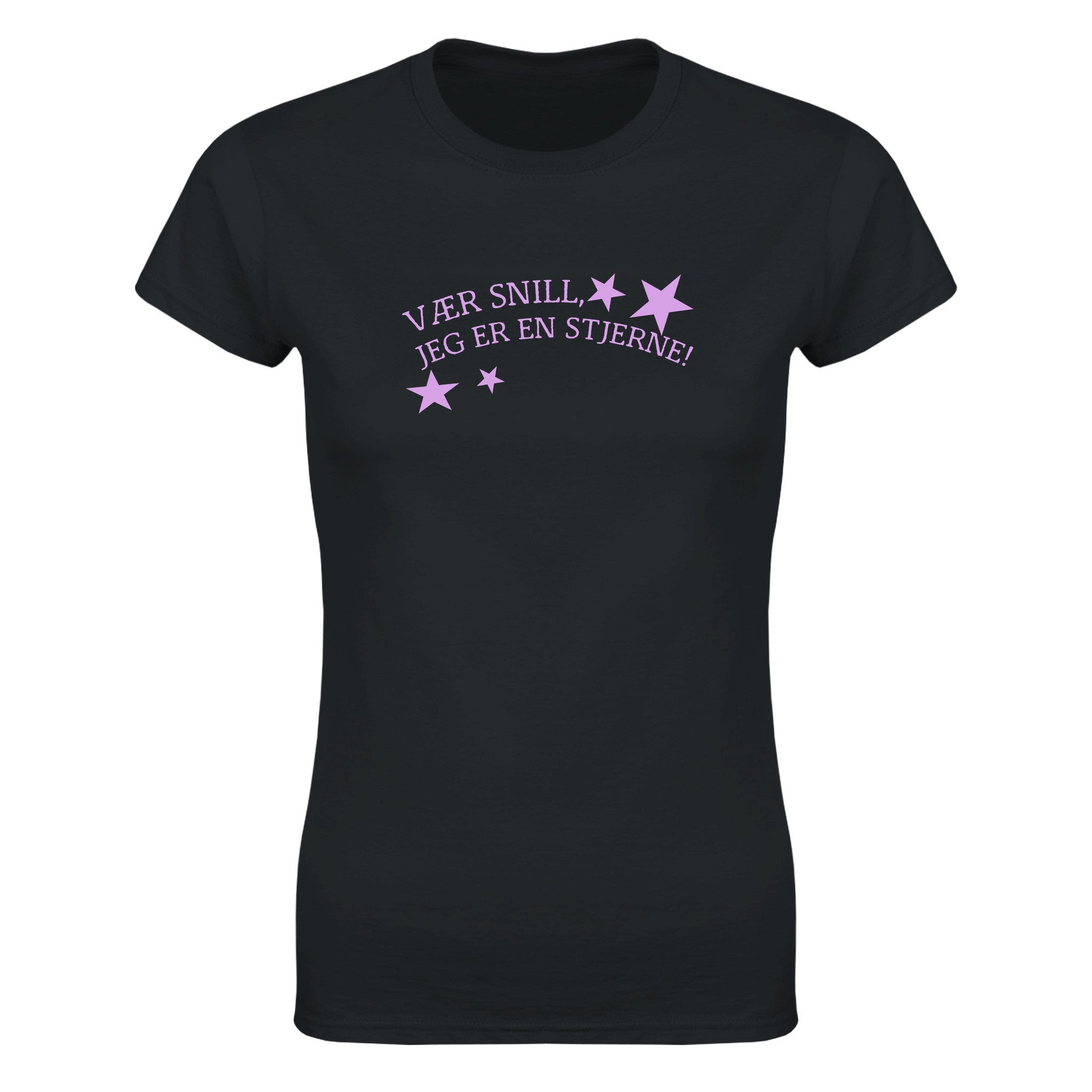 Please, i’m a star! - Dame t-skjorte – Black