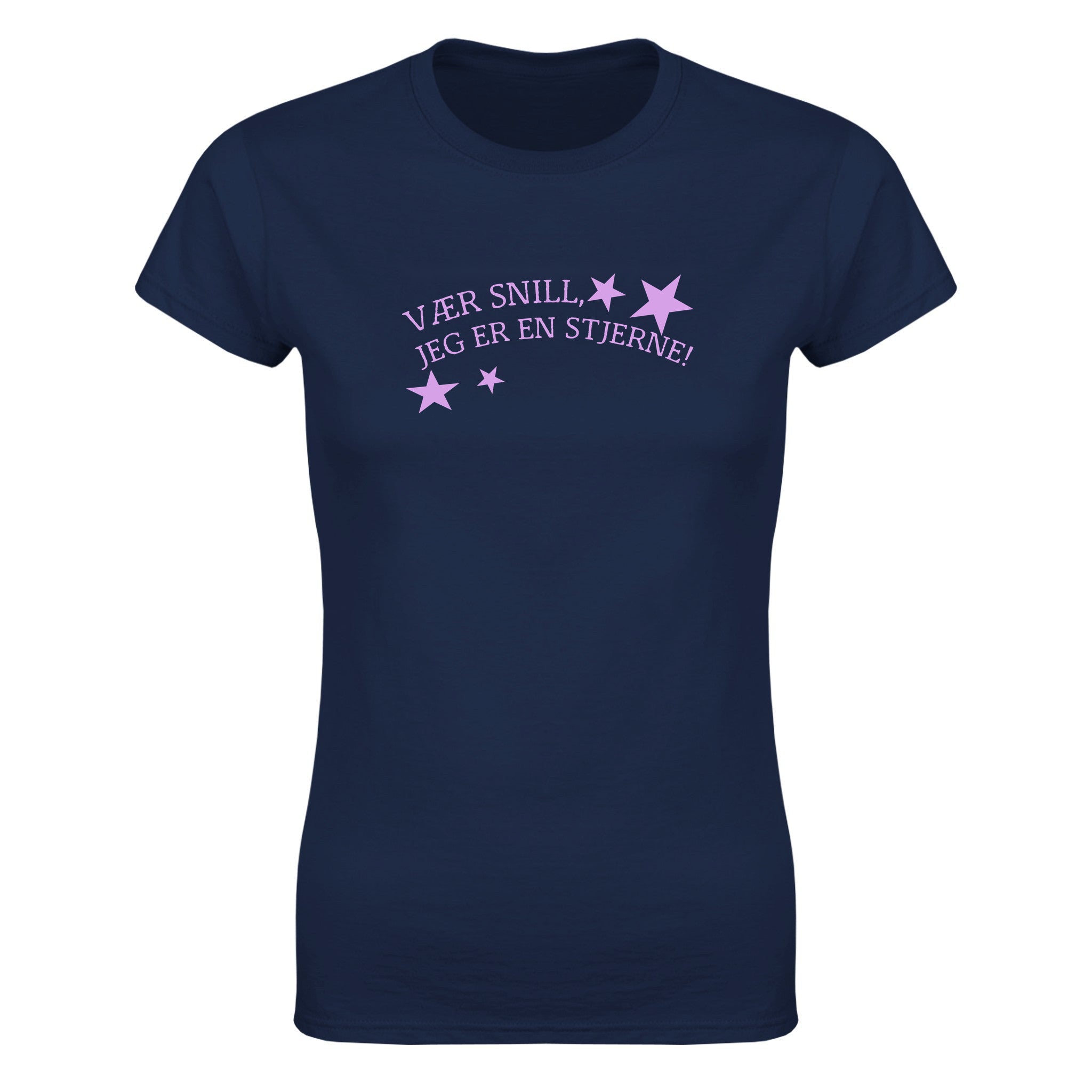 Please, i’m a star! - Dame t-skjorte – Navy