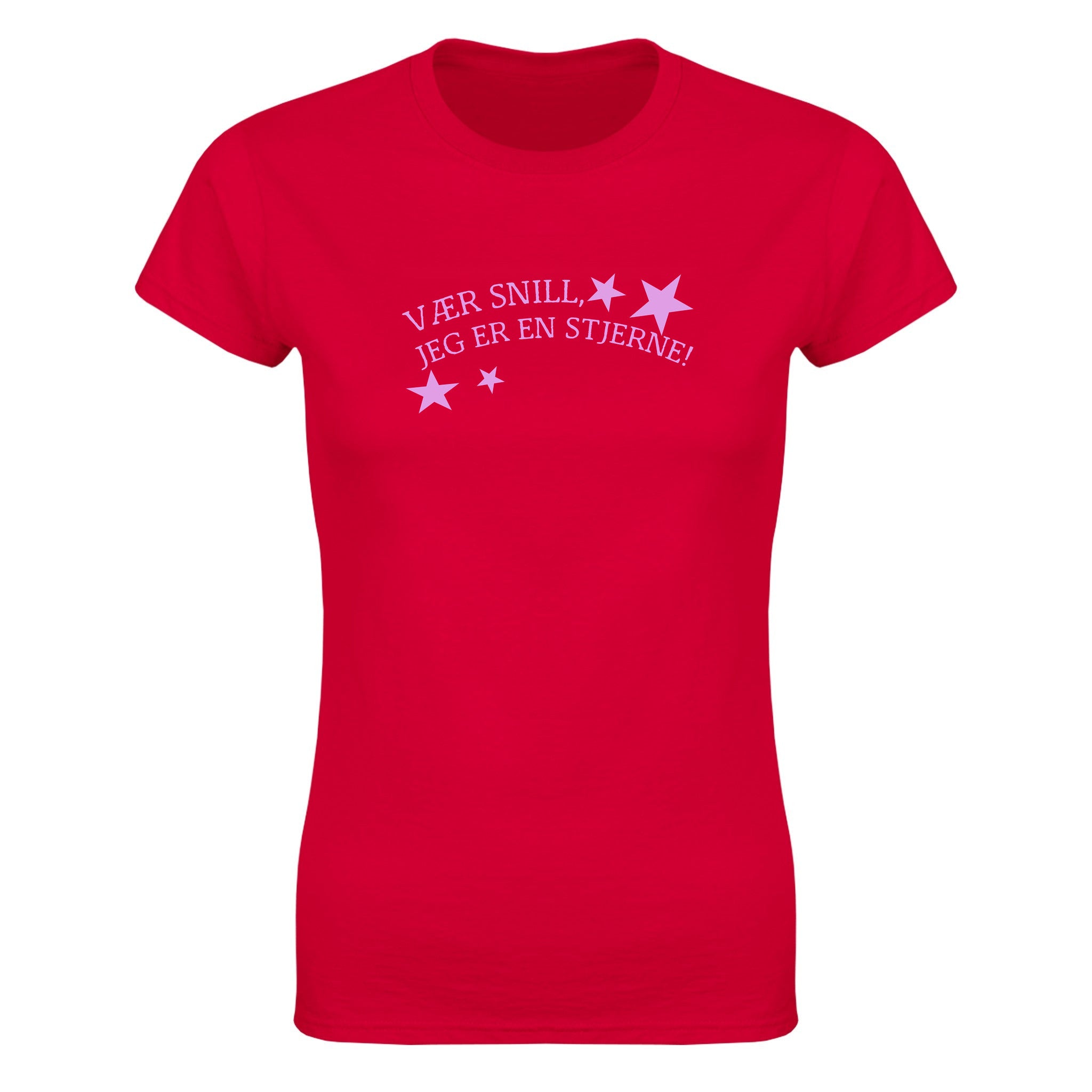 Please, i’m a star! - Dame t-skjorte – Red