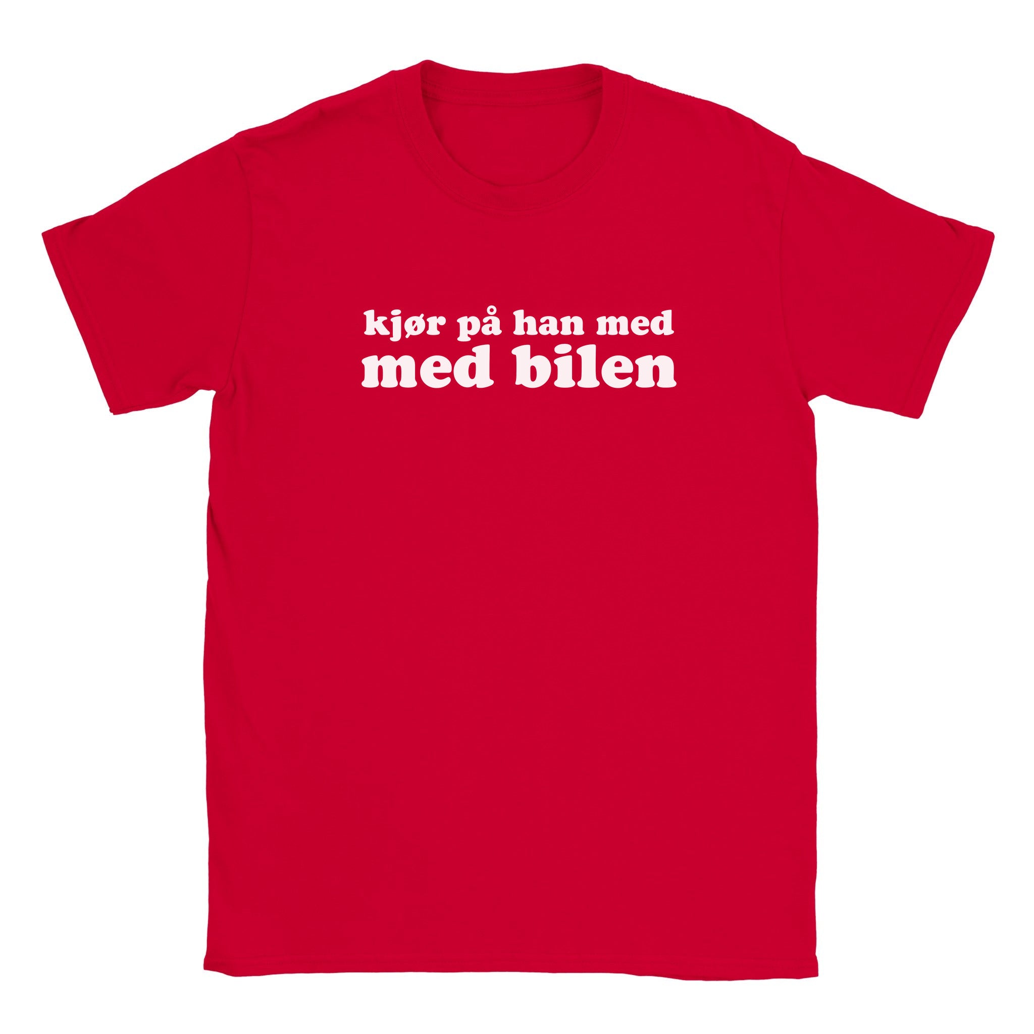Kjør på han med med bilen - Baby tee – Red
