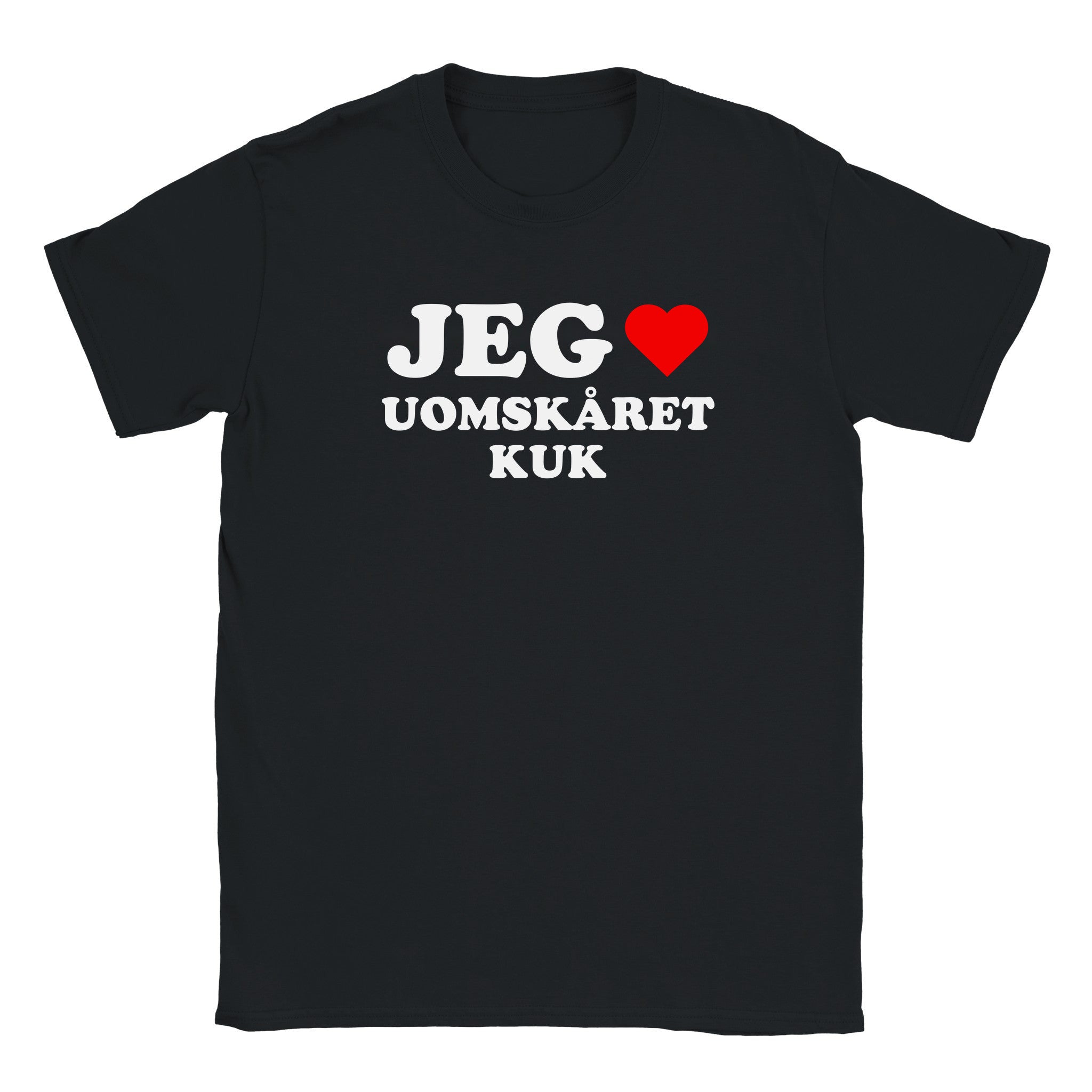 Jeg elsker uomskåret kuk - Baby tee – Black