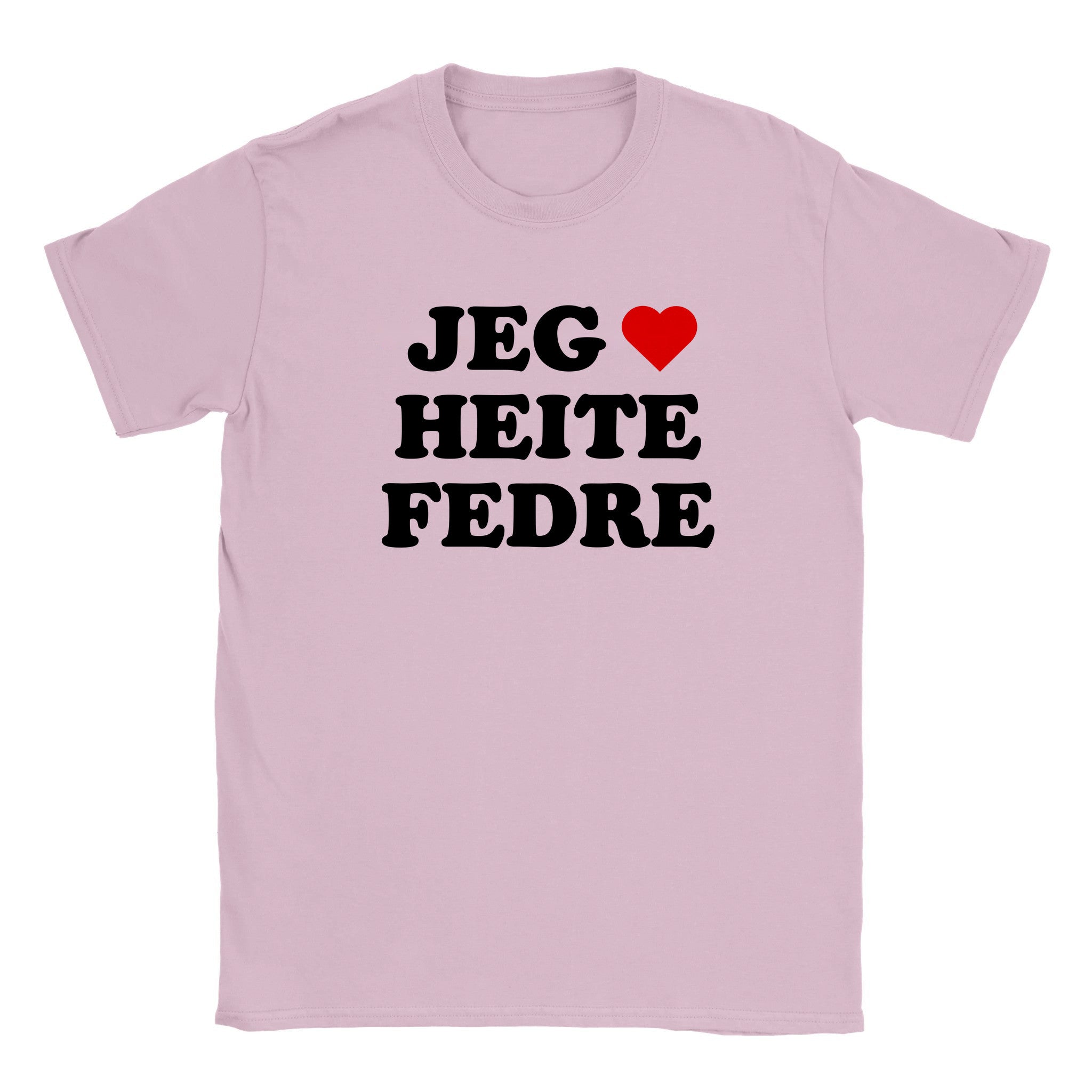 Jeg elsker heite fedre - Baby tee – Light Pink