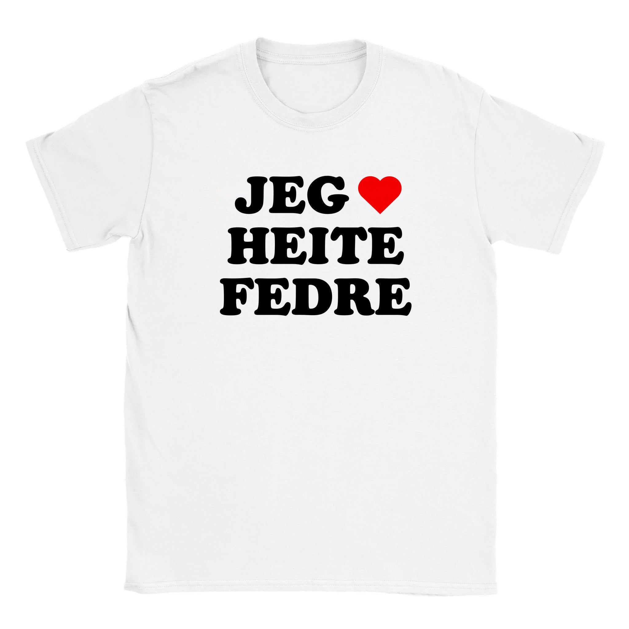 Jeg elsker heite fedre - Baby tee – White