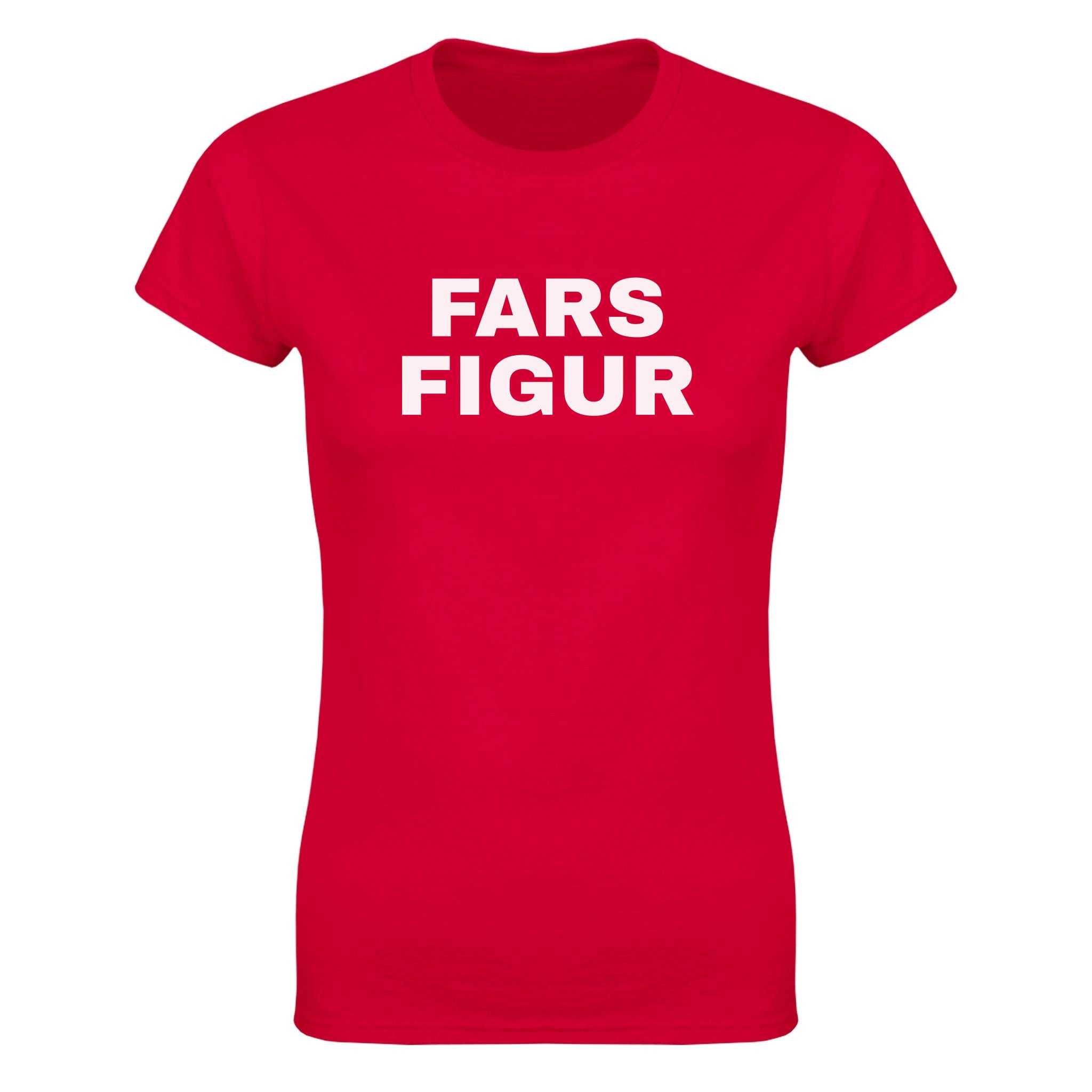 Fars figur - Dame t-skjorte – Red
