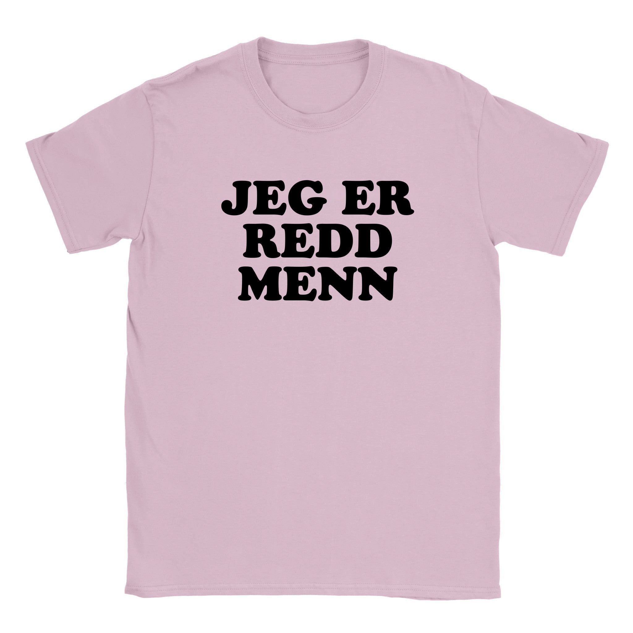 Jeg er redd menn - Baby tee – Light Pink