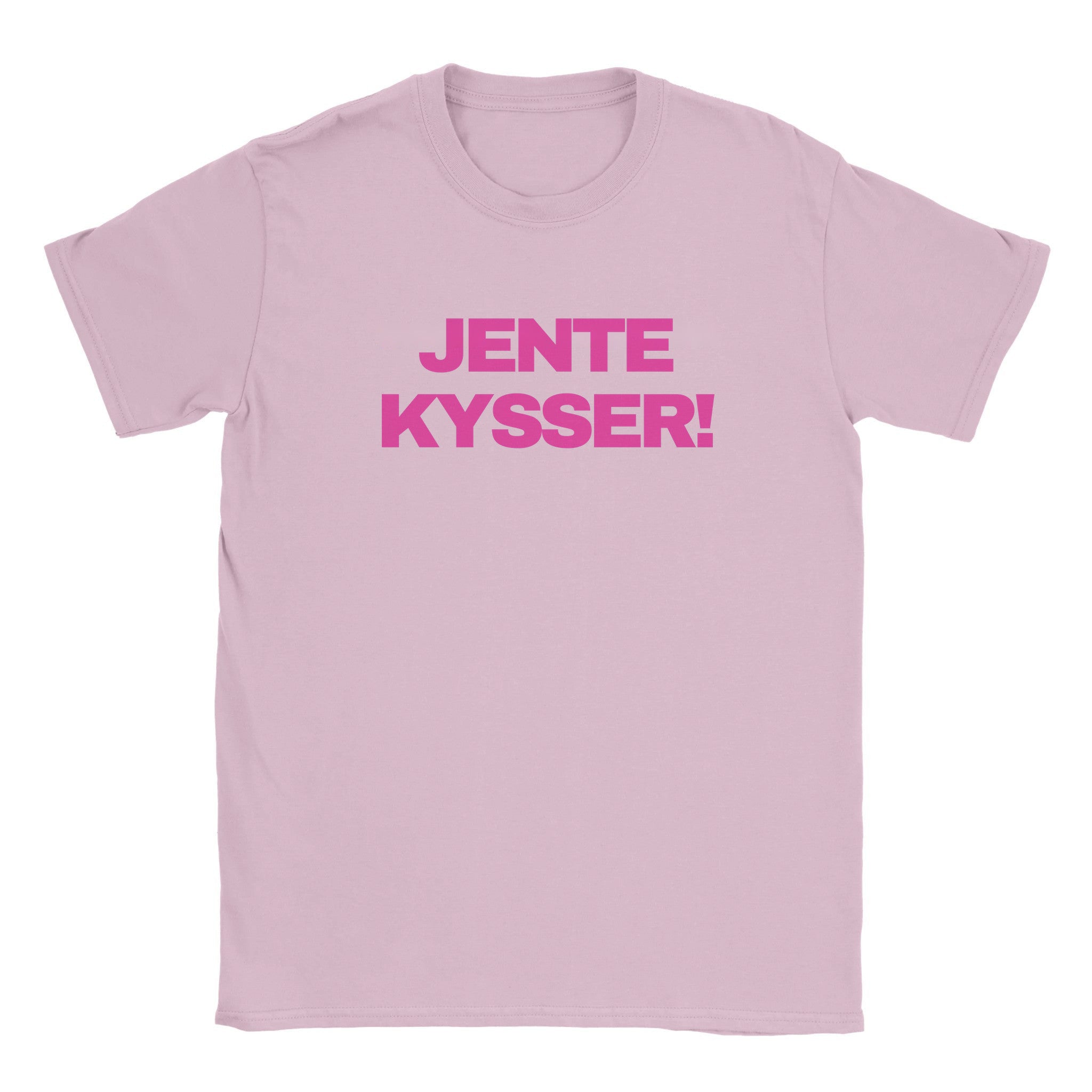 Jente kysser! - Baby tee – Light Pink