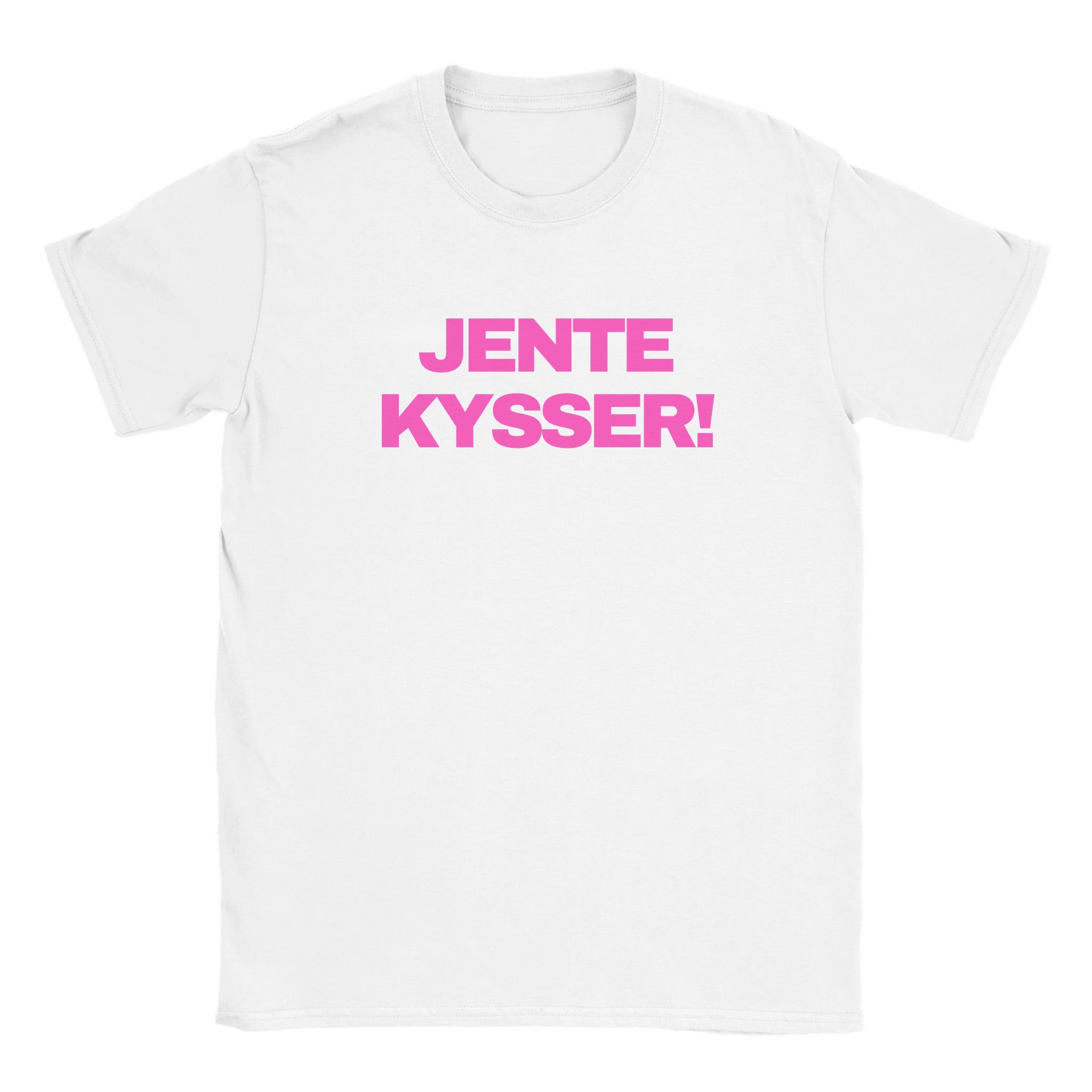 Jente kysser! - Baby tee – White