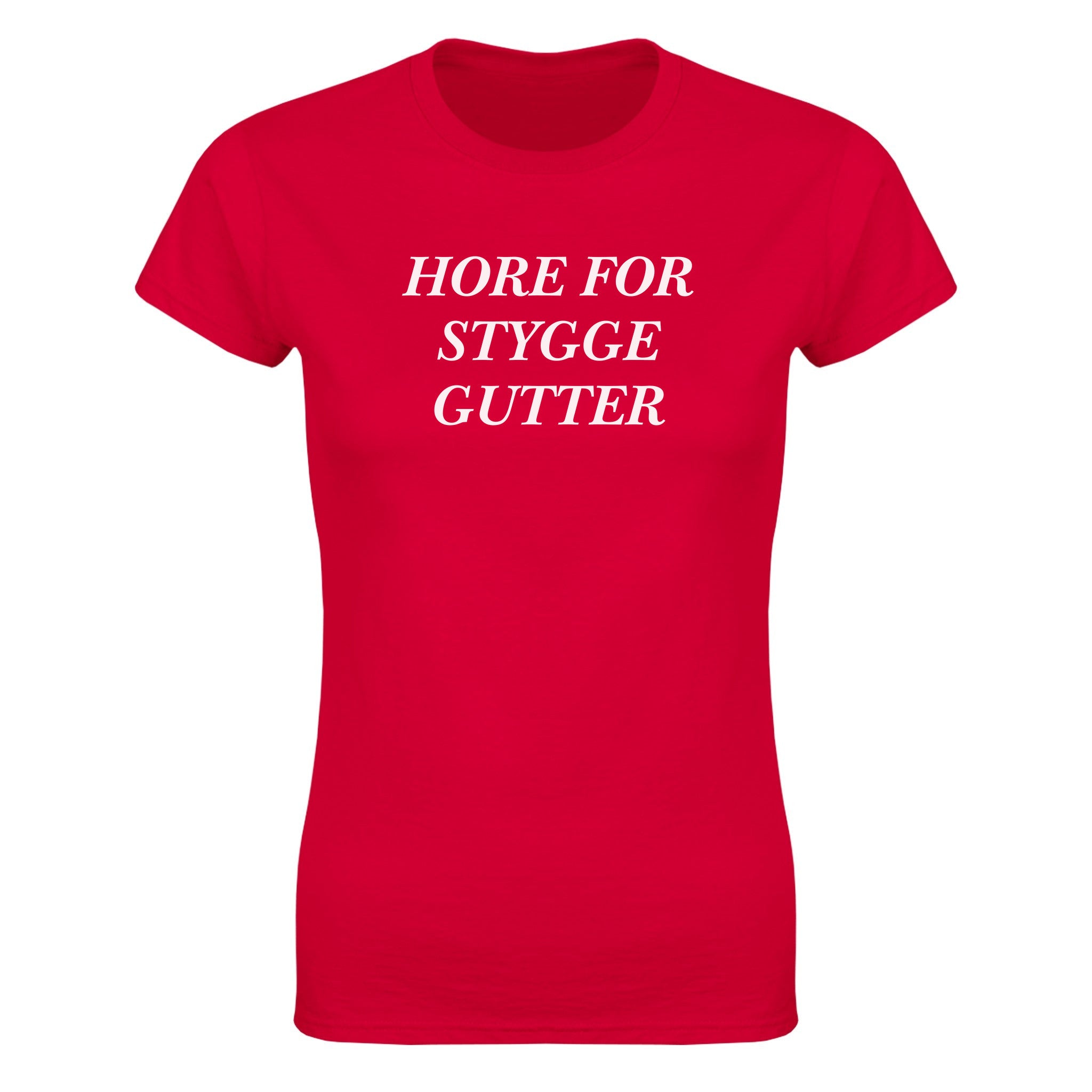Hore for stygge gutter - Dame t-skjorte – Red