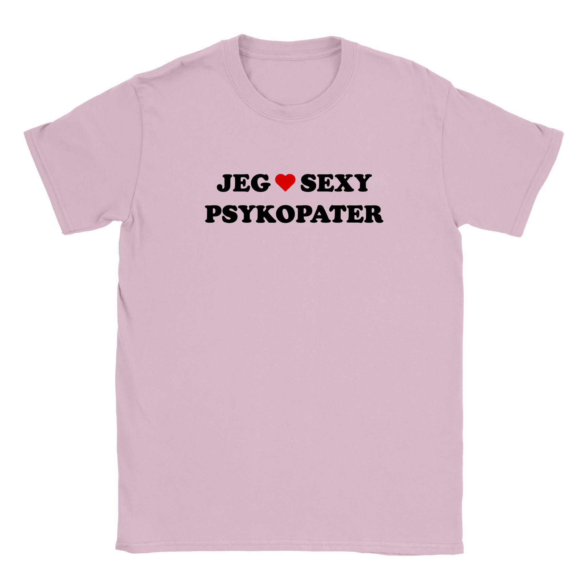Jeg elsker sexy psykopater - Baby tee – Light Pink