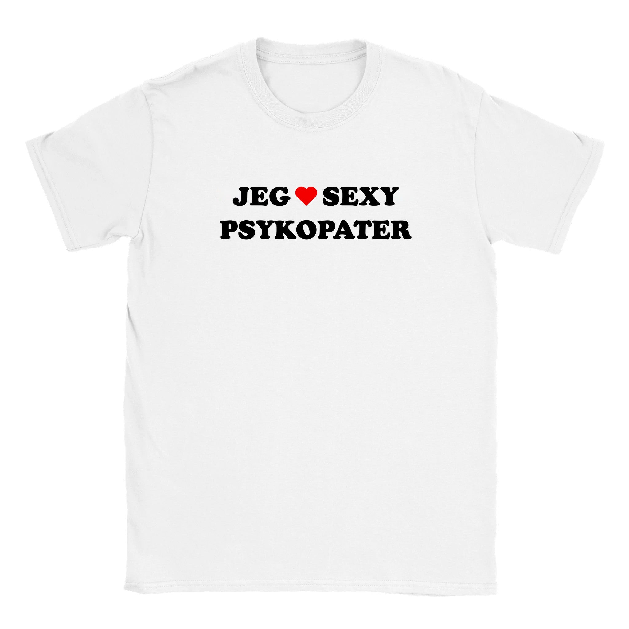 Jeg elsker sexy psykopater - Baby tee – White