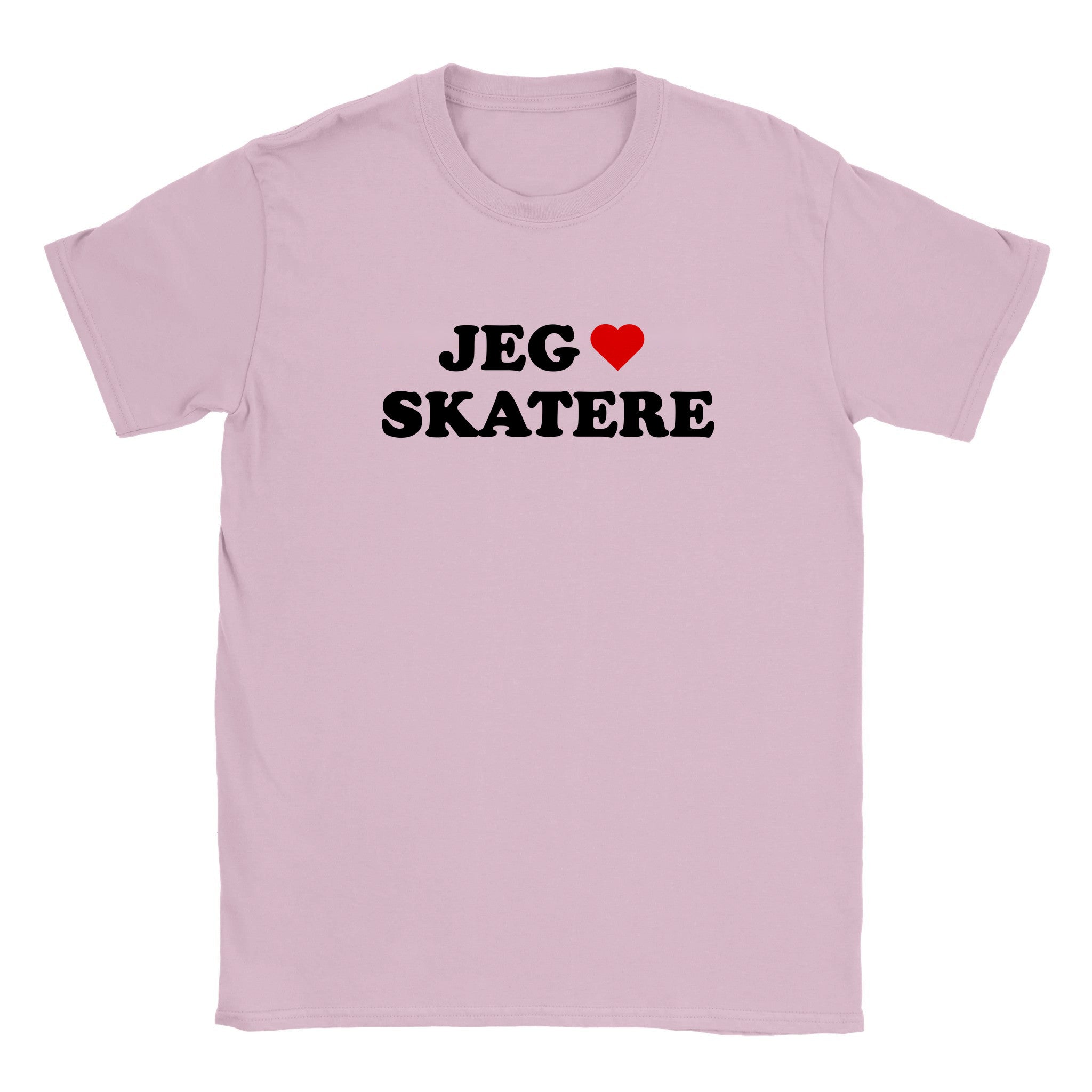 Jeg elsker skatere - Baby tee – Light Pink