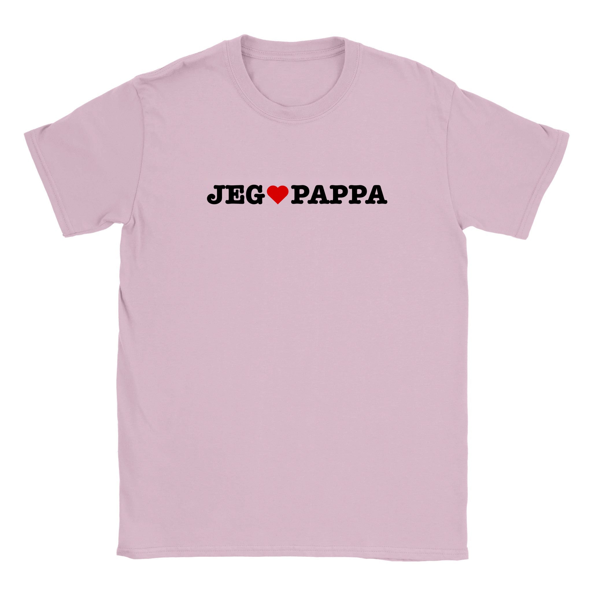 Jeg elsker pappa - Baby tee – Light Pink