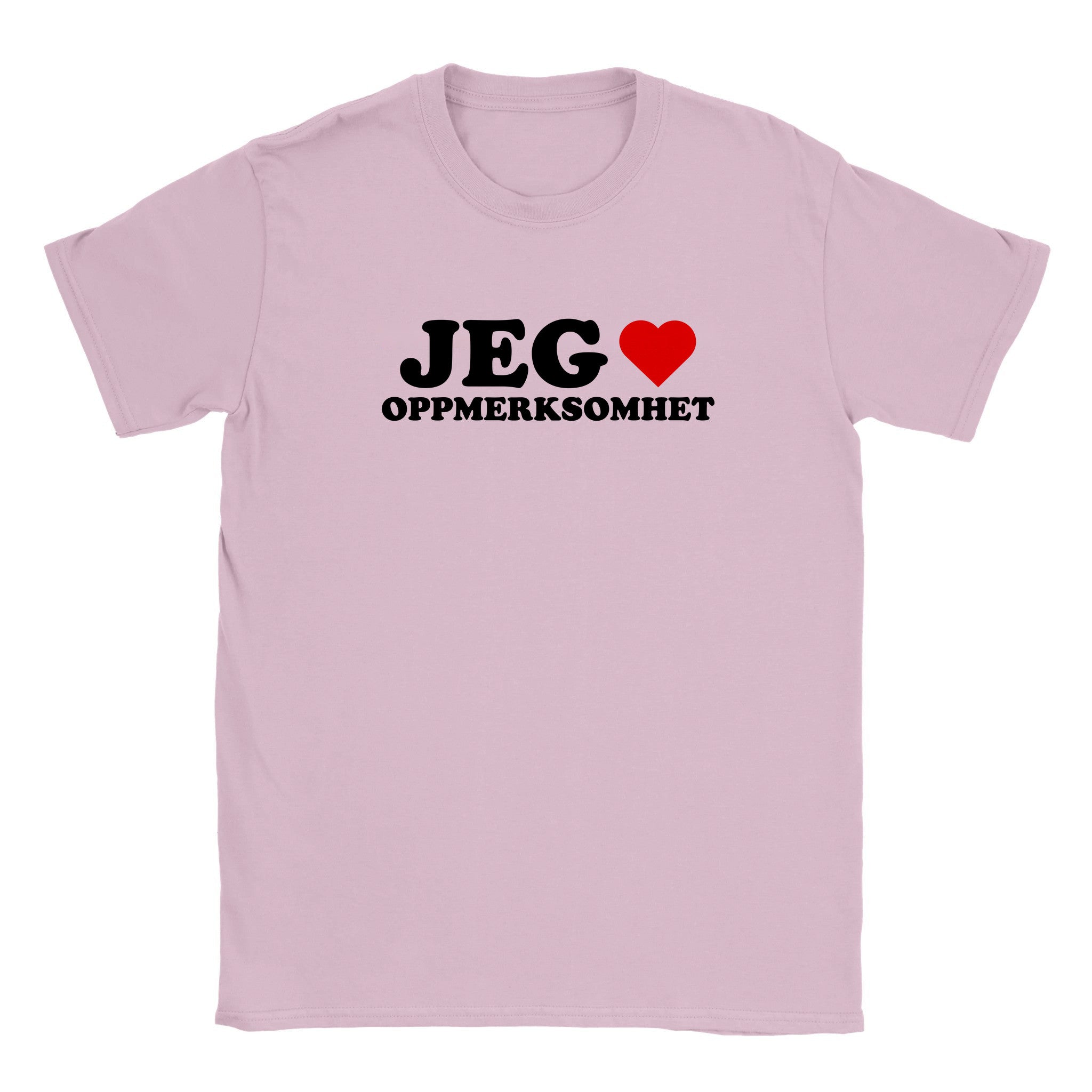 Jeg elsker oppmerksomhet - Baby tee – Light Pink