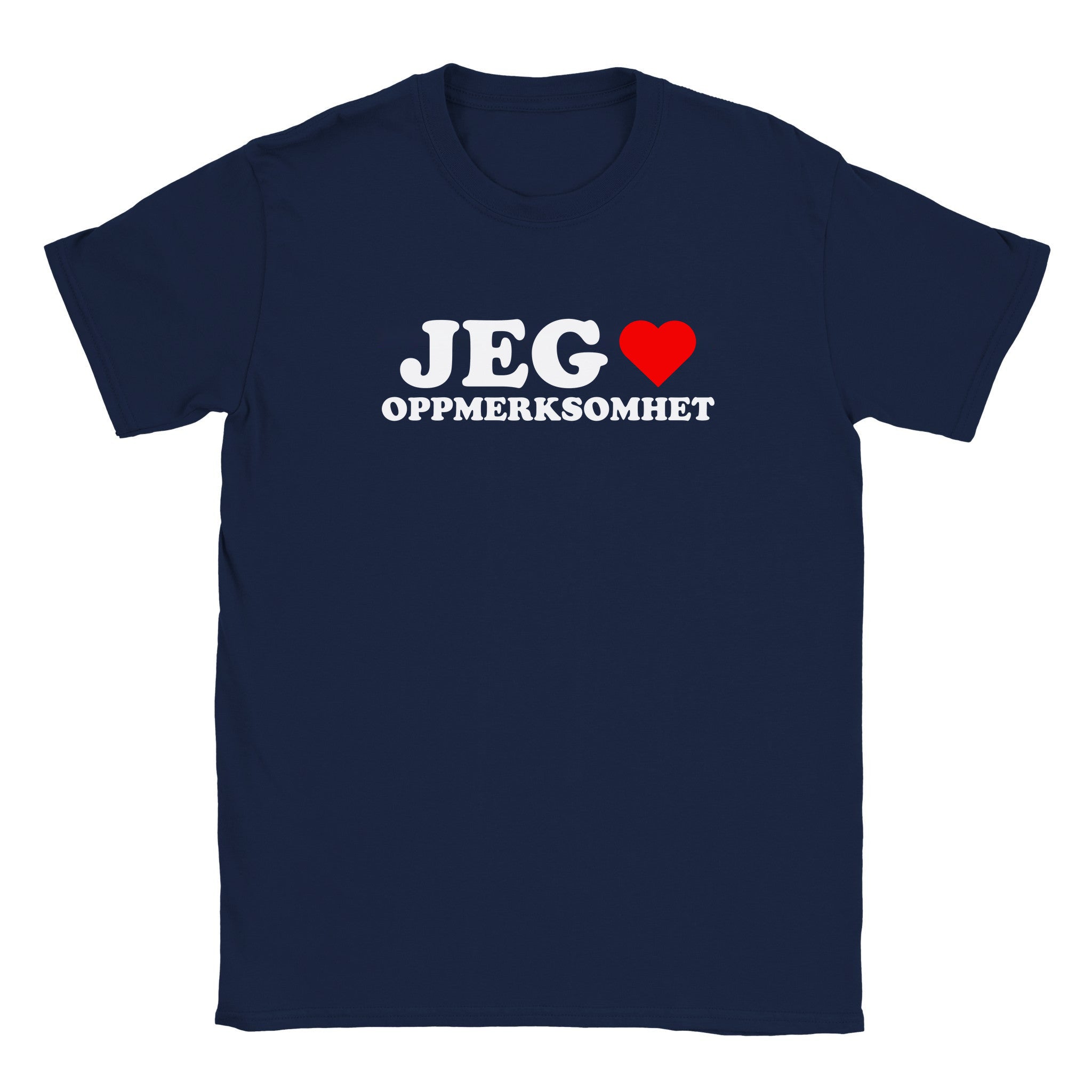 Jeg elsker oppmerksomhet - Baby tee – Navy