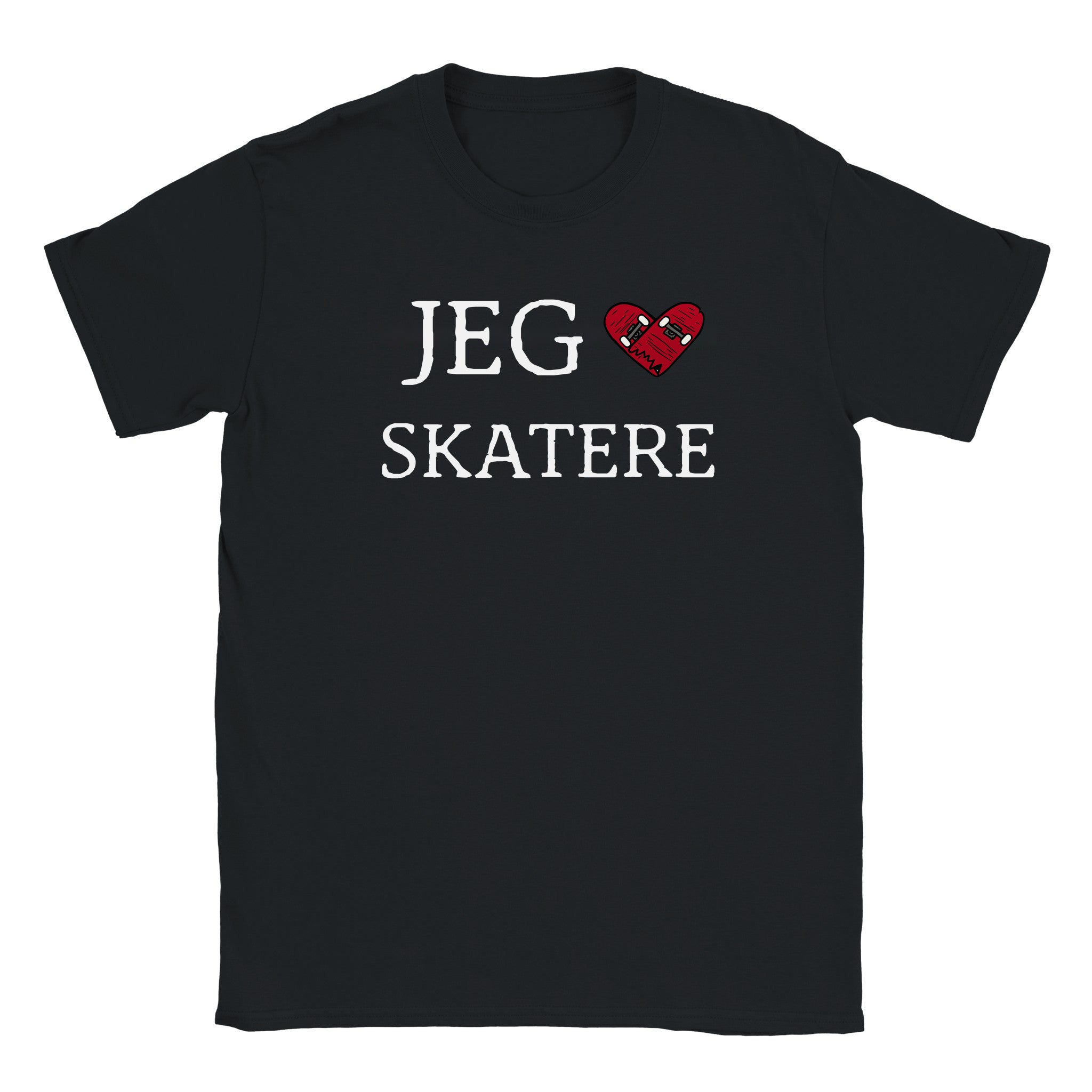 Jeg elsker skatere (design 2) - Baby tee – Black
