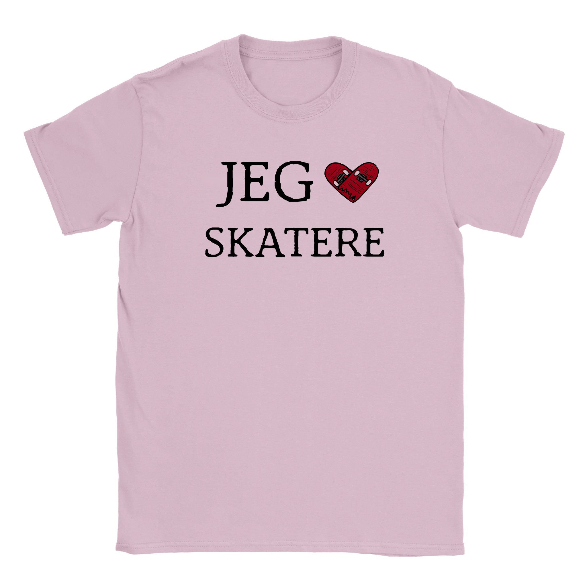 Jeg elsker skatere (design 2) - Baby tee – Light Pink