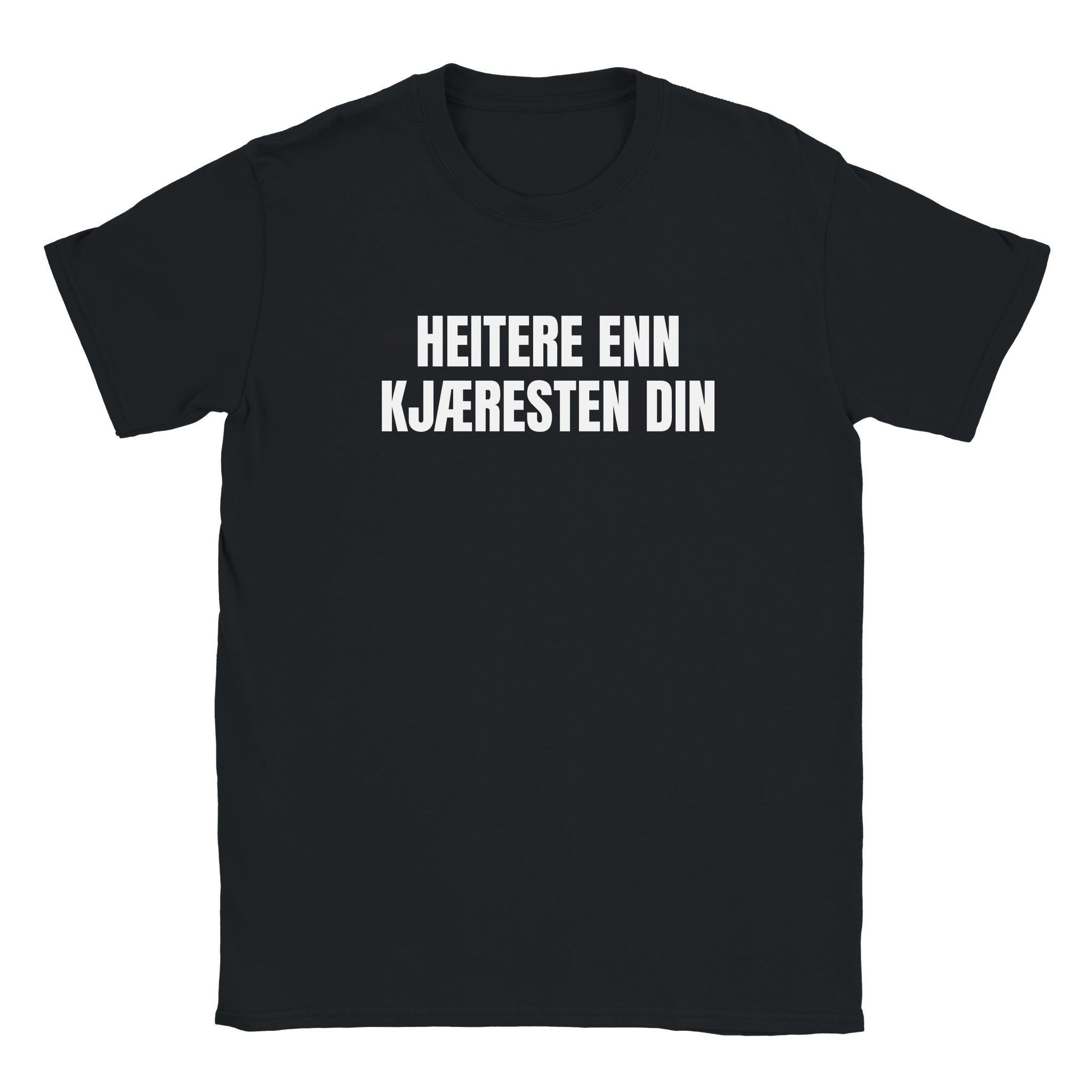 Heitere enn kjæresten din - Baby tee – Black