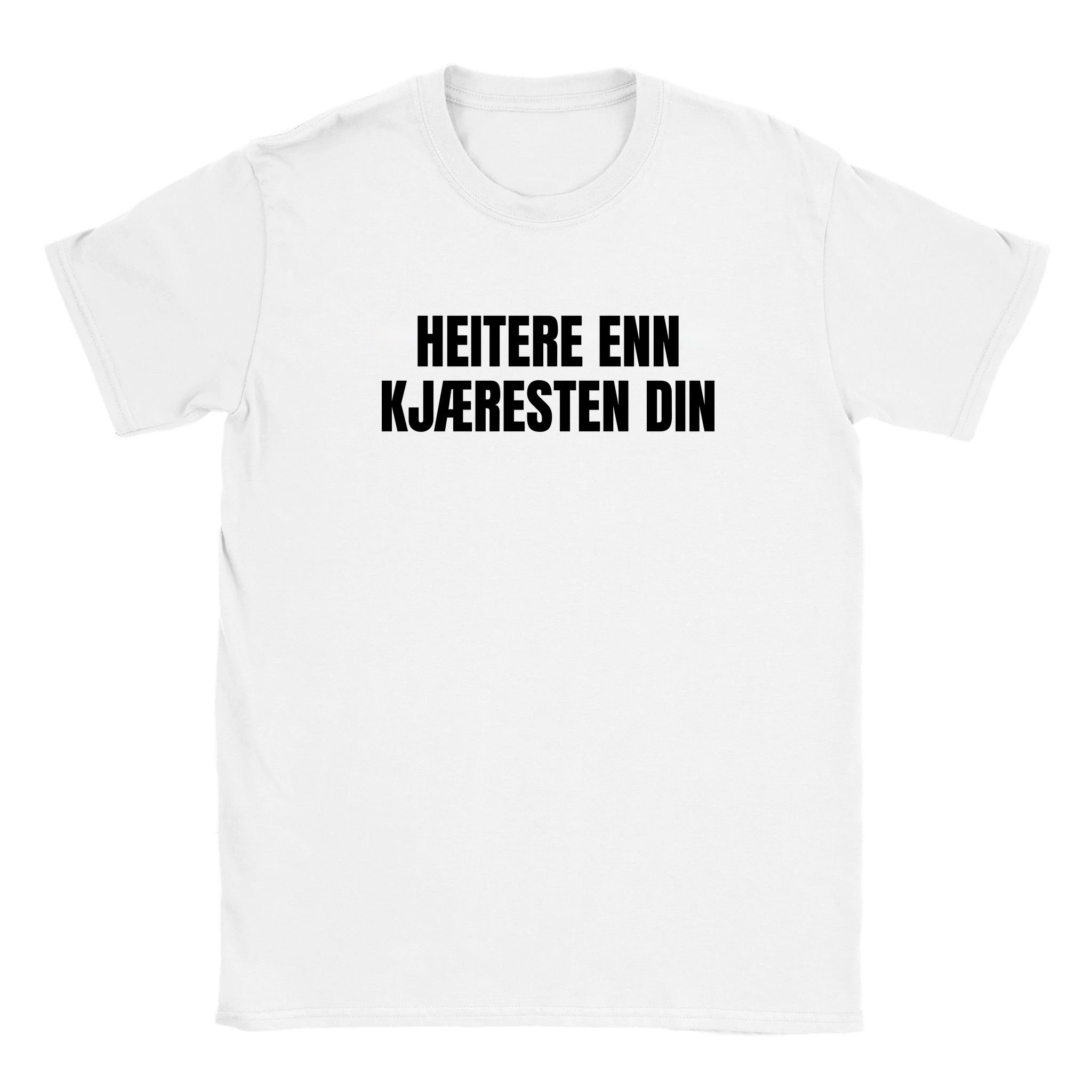 Heitere enn kjæresten din - Baby tee – White