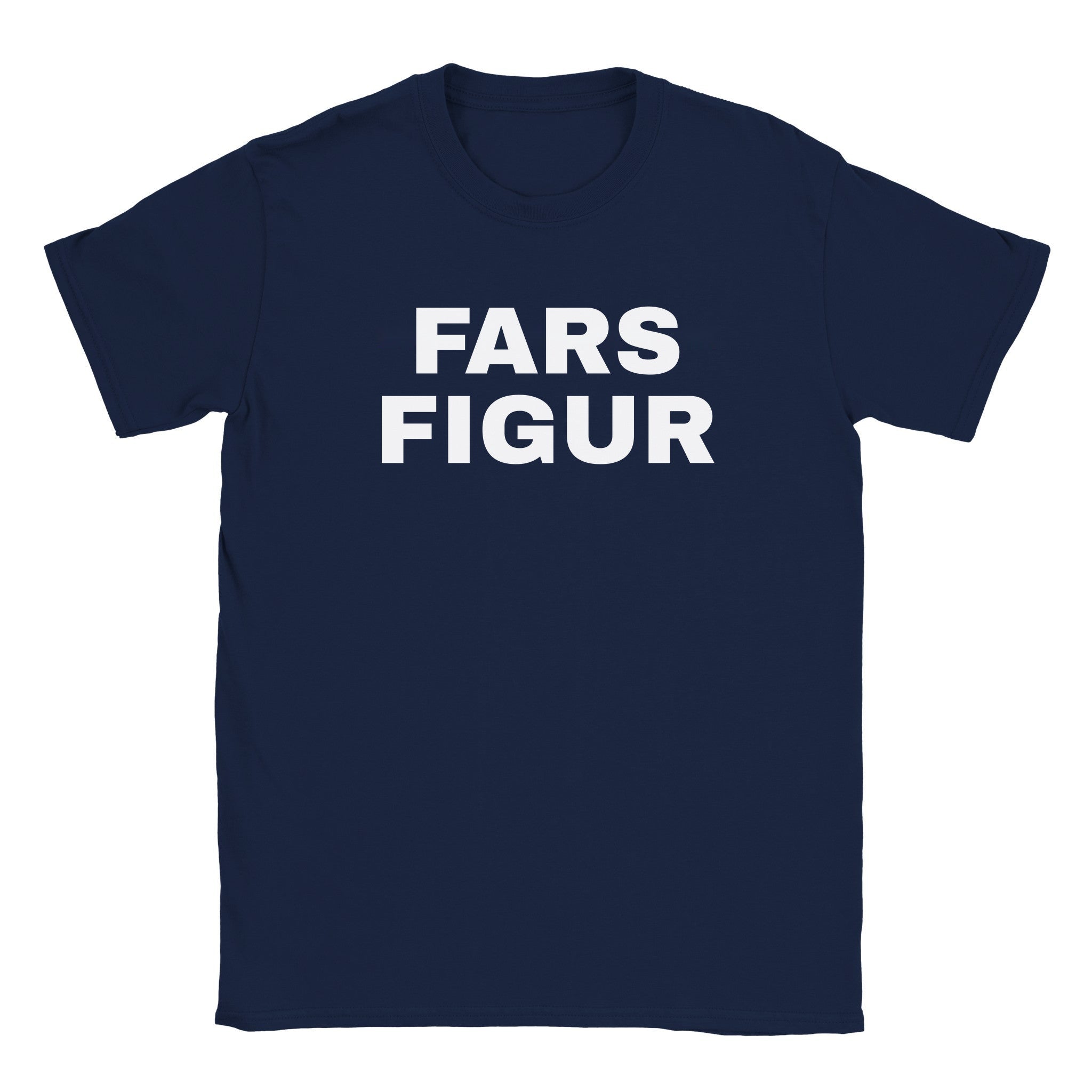 Fars figur - Baby tee – Navy