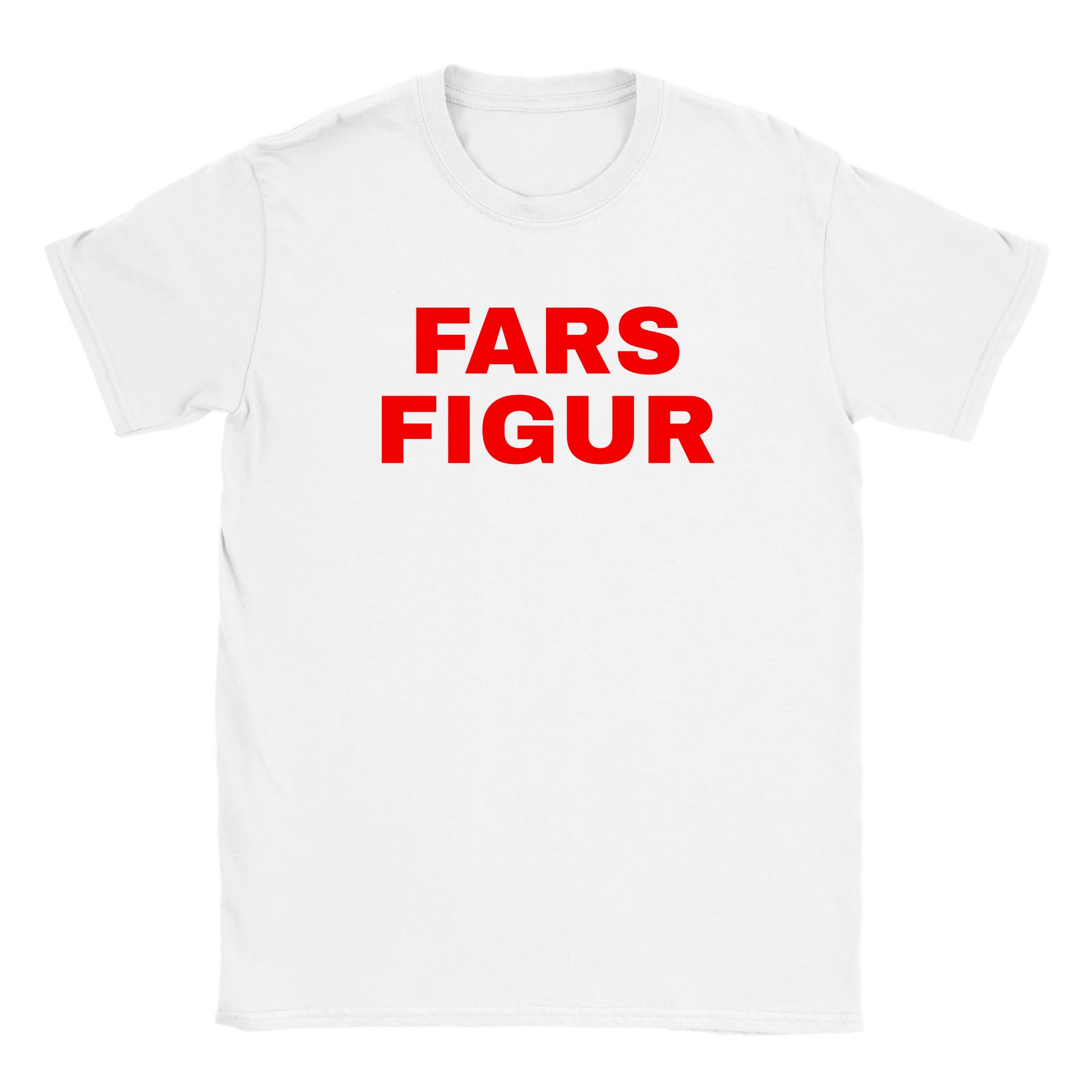 Fars figur - Baby tee – White