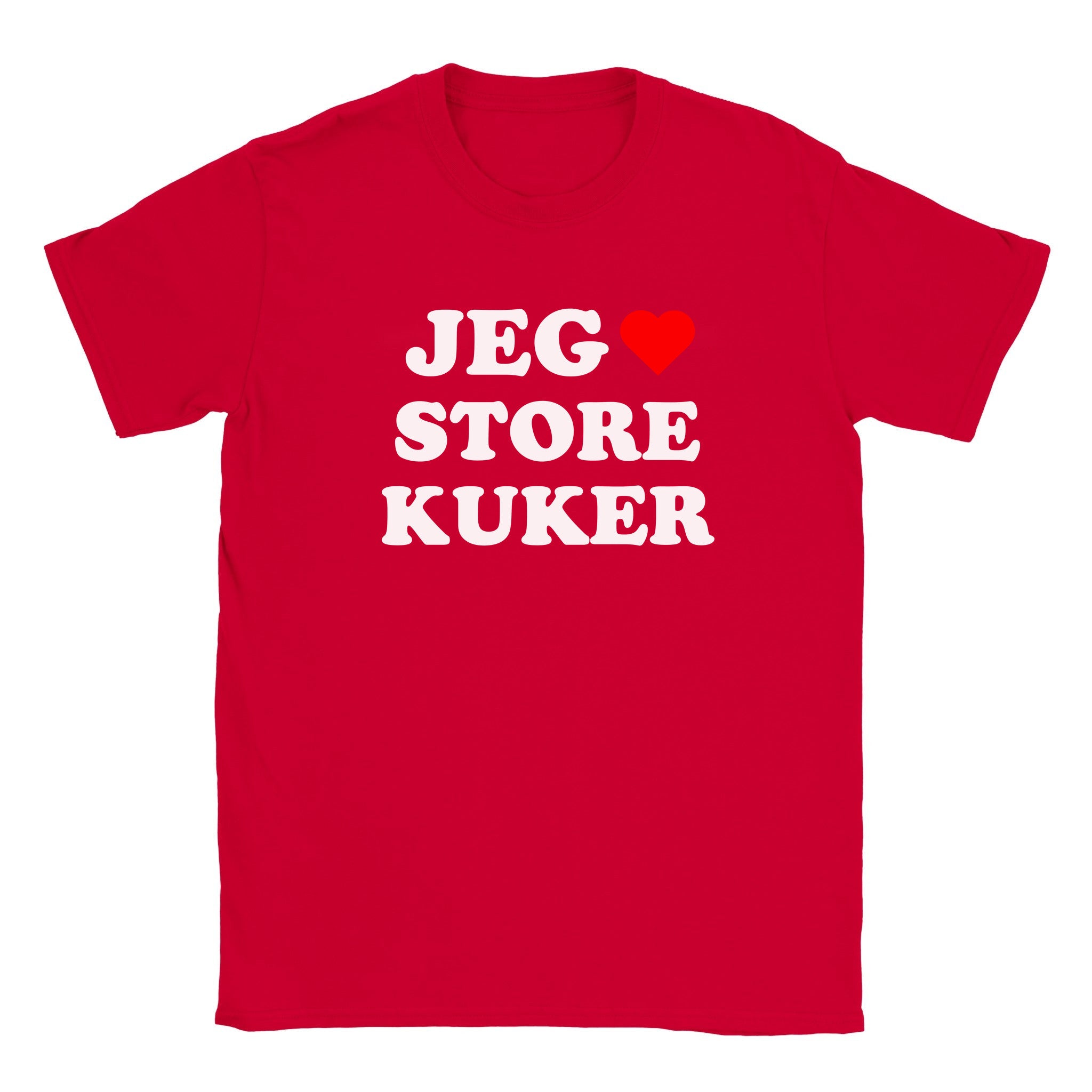 Jeg elsker store kuker - Baby tee – Red