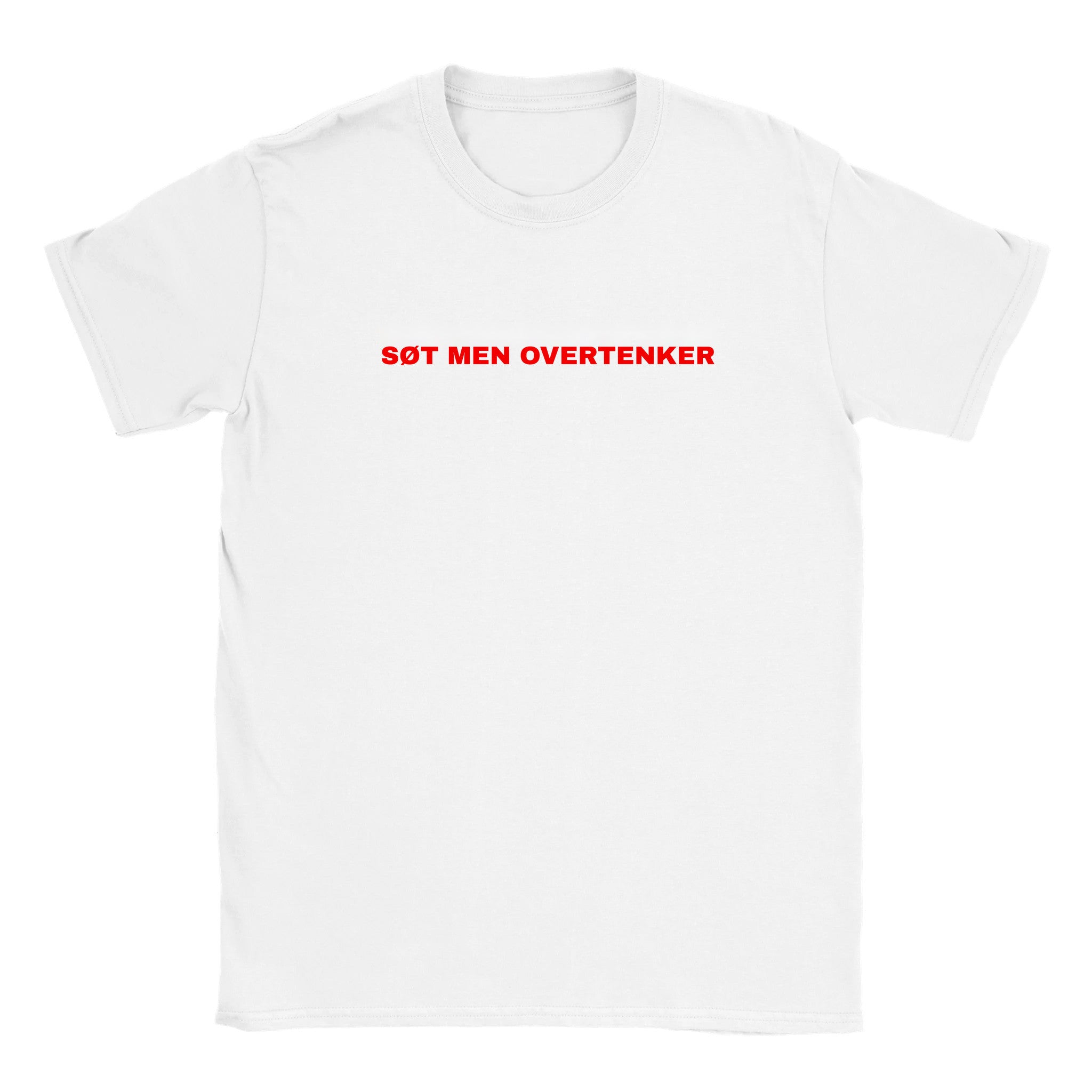 Søt men overtenker - Baby tee – White