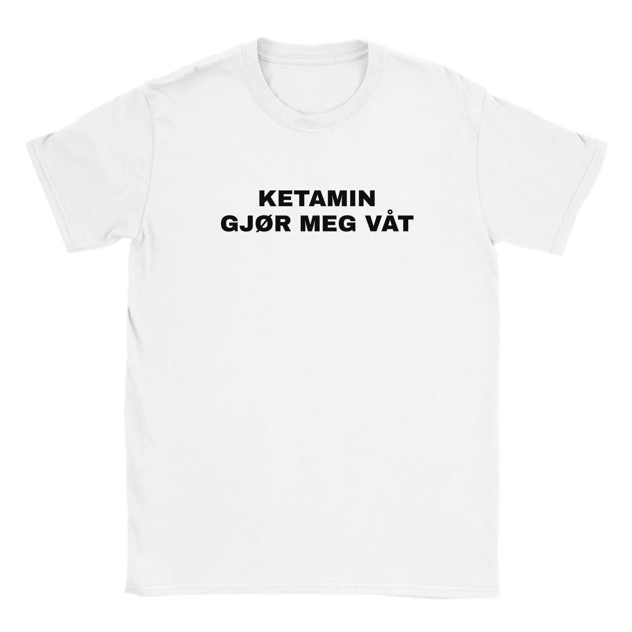 Ketamin gjør meg våt - Baby tee – White