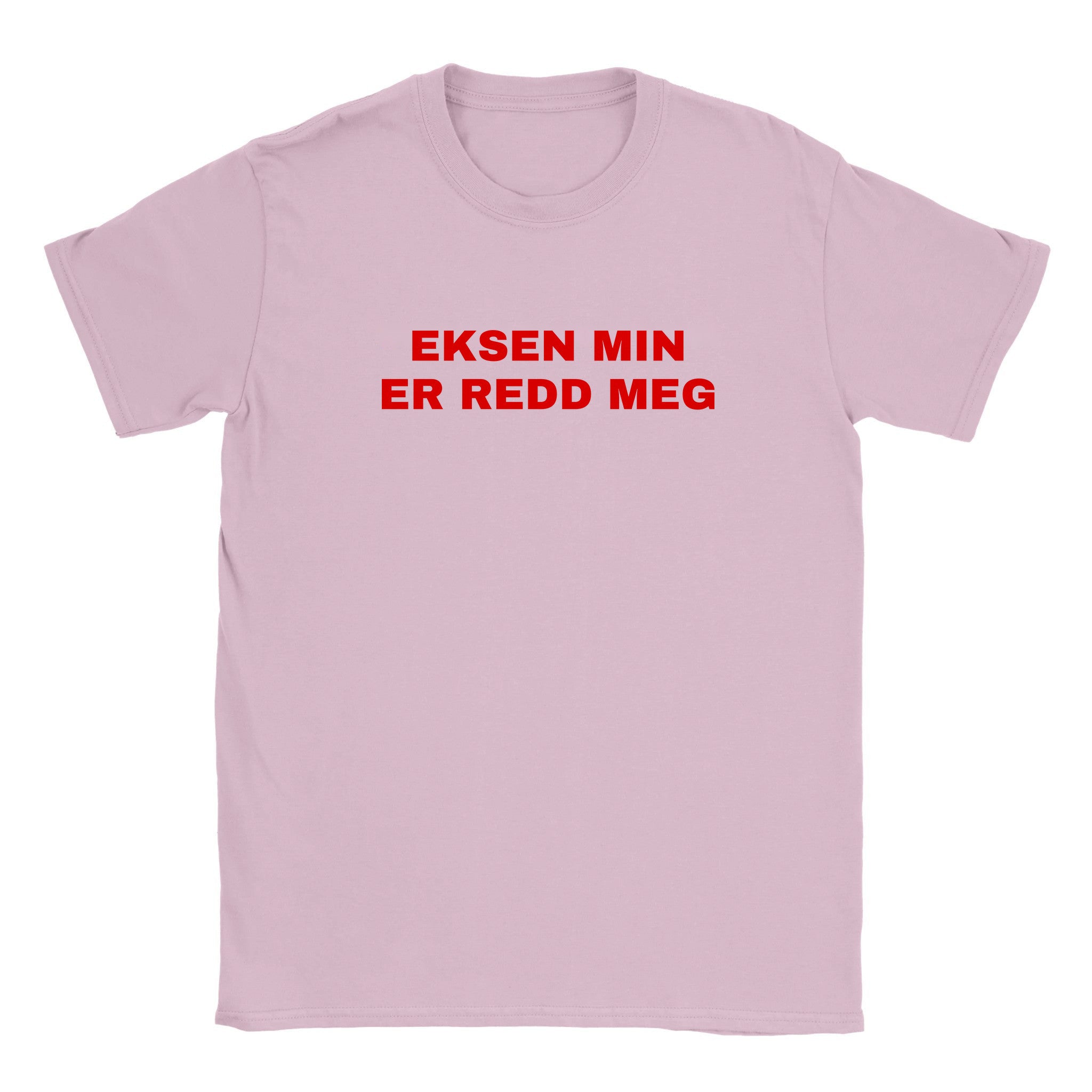 Eksen min er redd meg - Baby tee – Light Pink