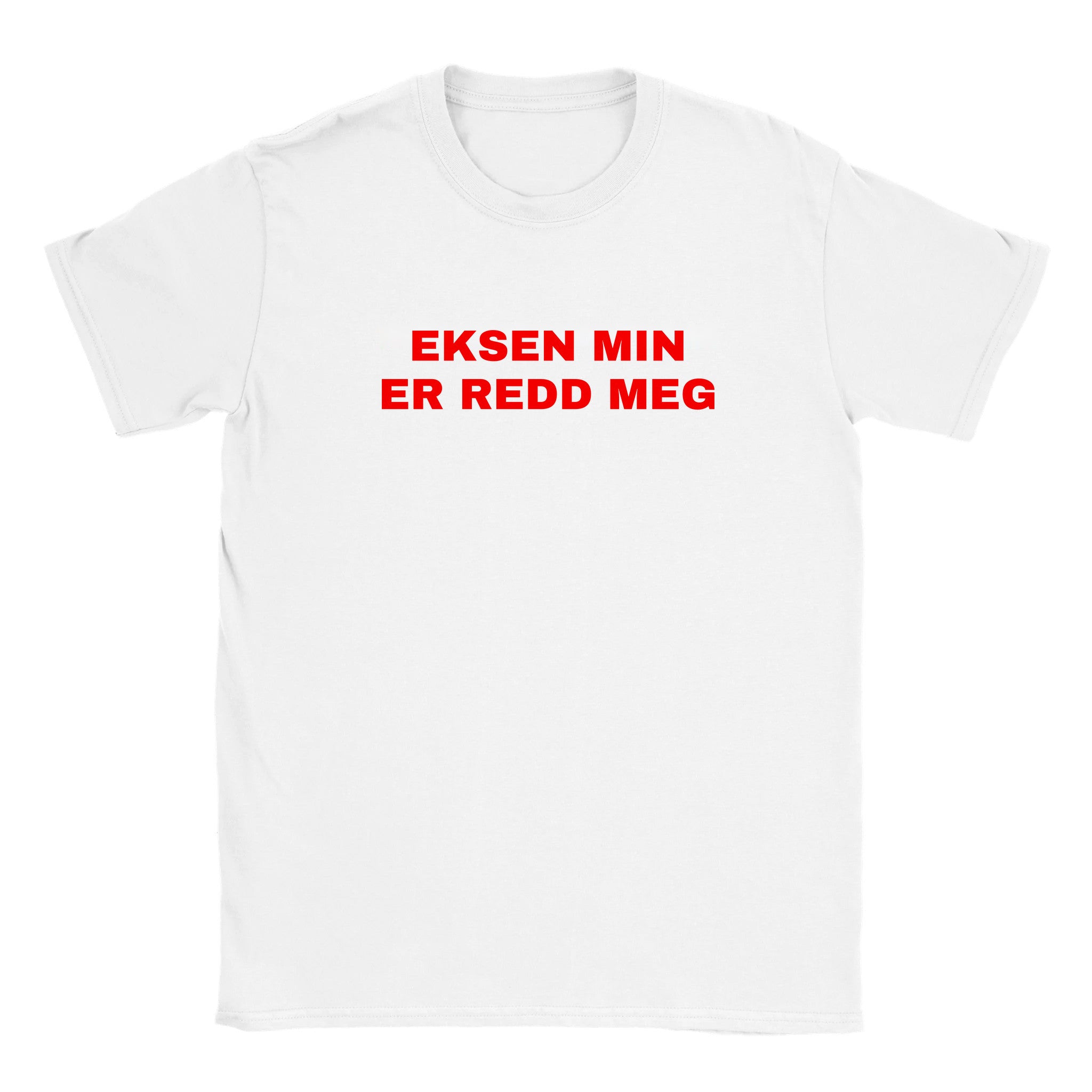 Eksen min er redd meg - Baby tee – White