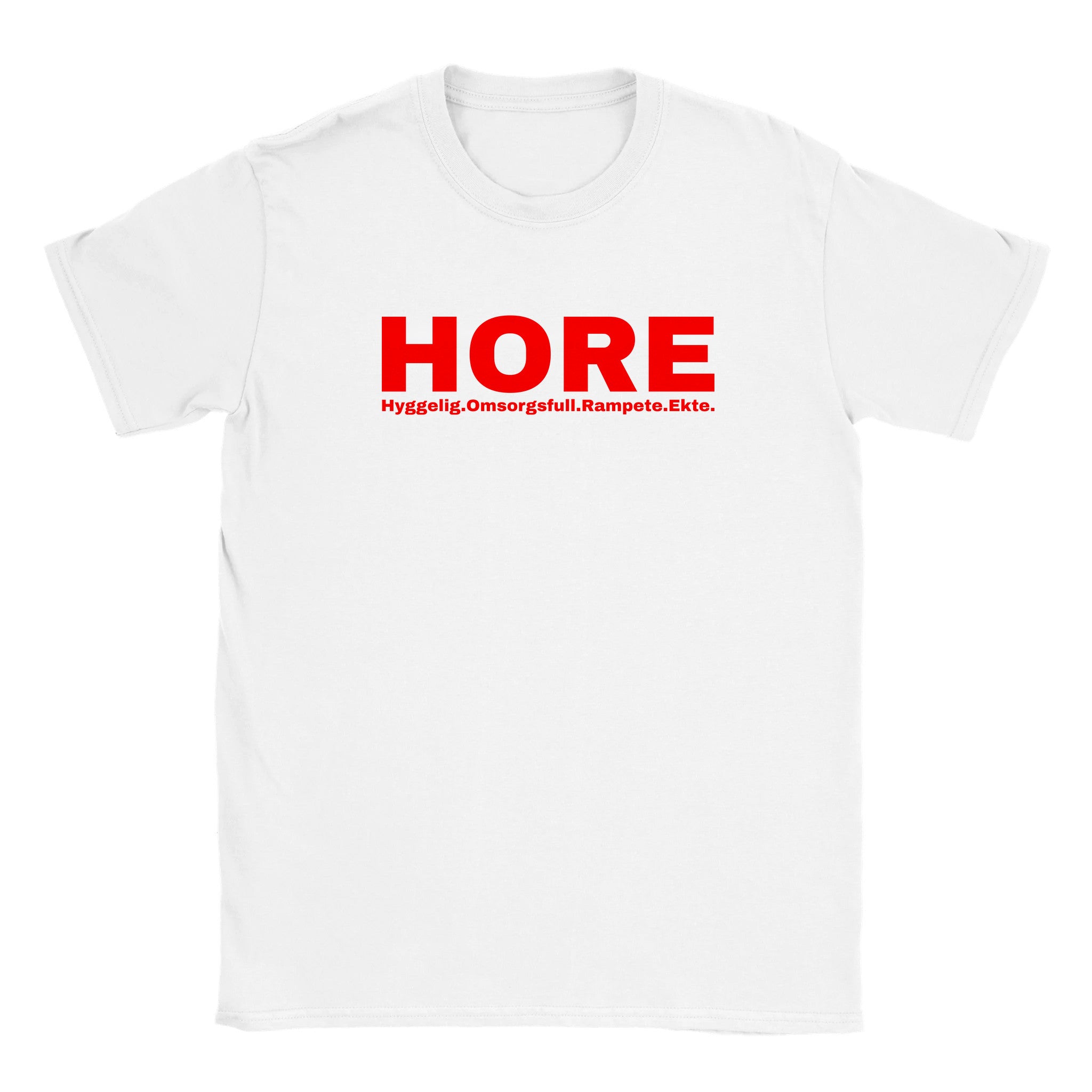 Hore hyggelig.omsorgsfull.rampete.ekte - Baby tee – White