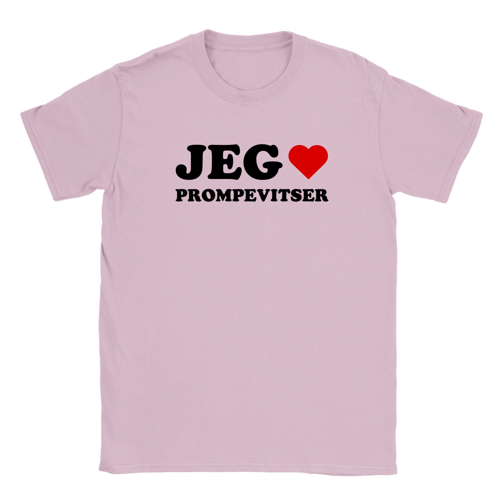 Jeg elsker prompevitser - Baby tee – Light Pink