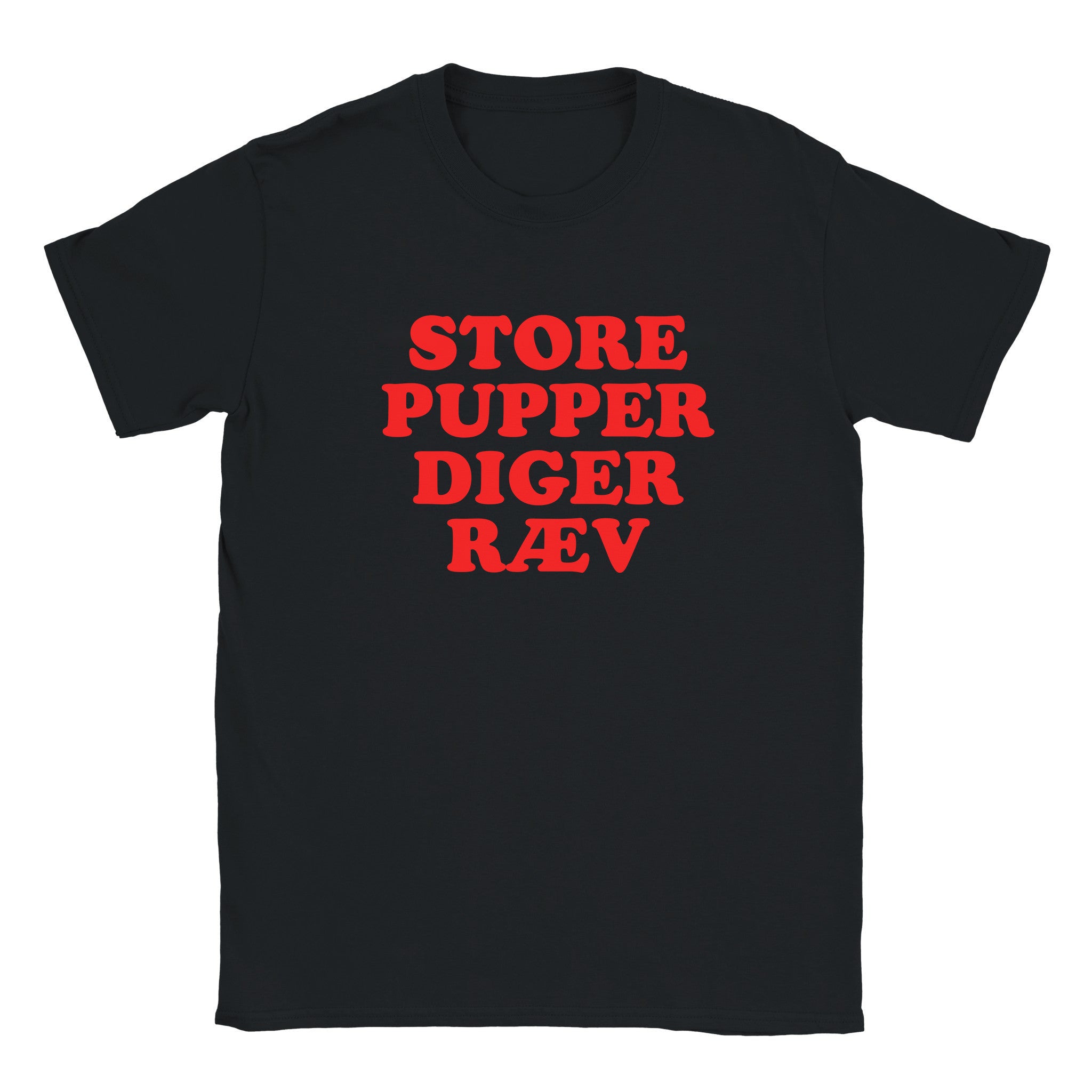 Store pupper diger ræv - Baby tee – Black