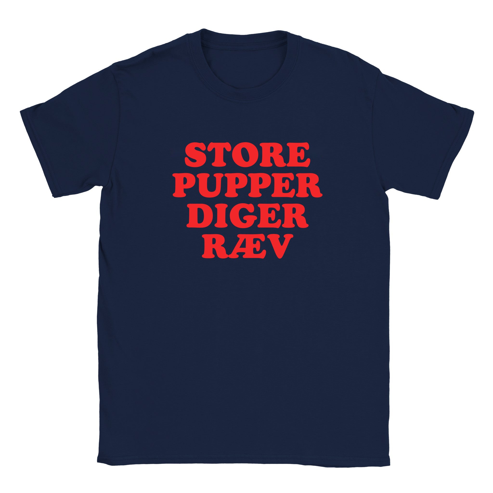 Store pupper diger ræv - Baby tee – Navy