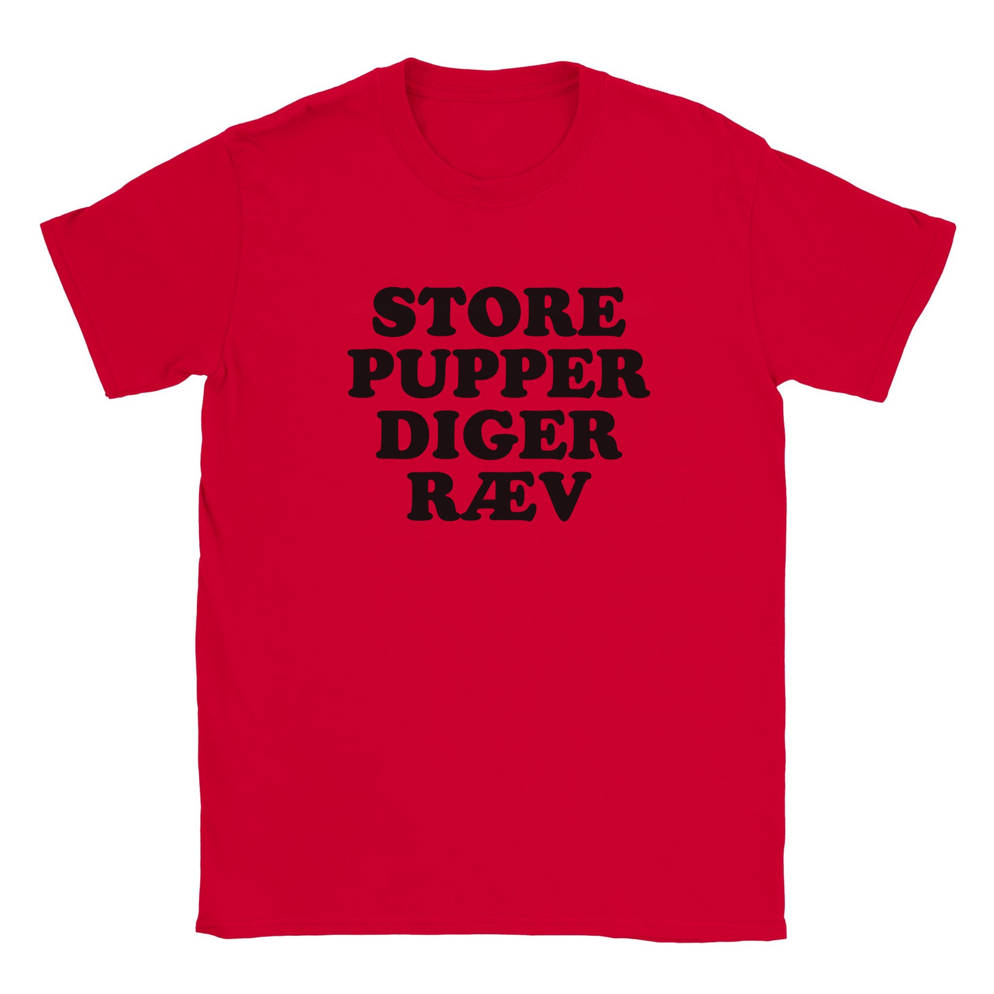 Store pupper diger ræv - Baby tee – Red