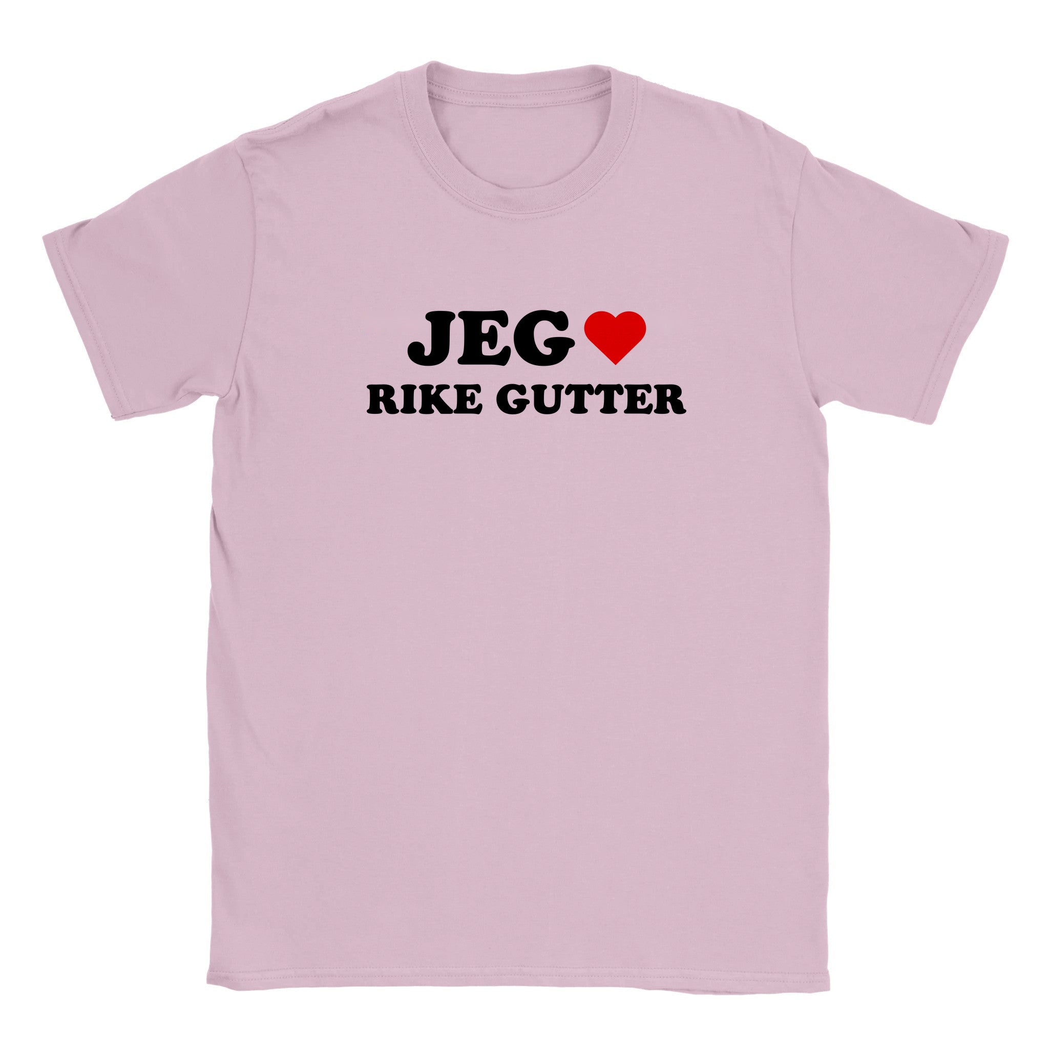 Jeg elsker rike gutter - Baby tee – Light Pink
