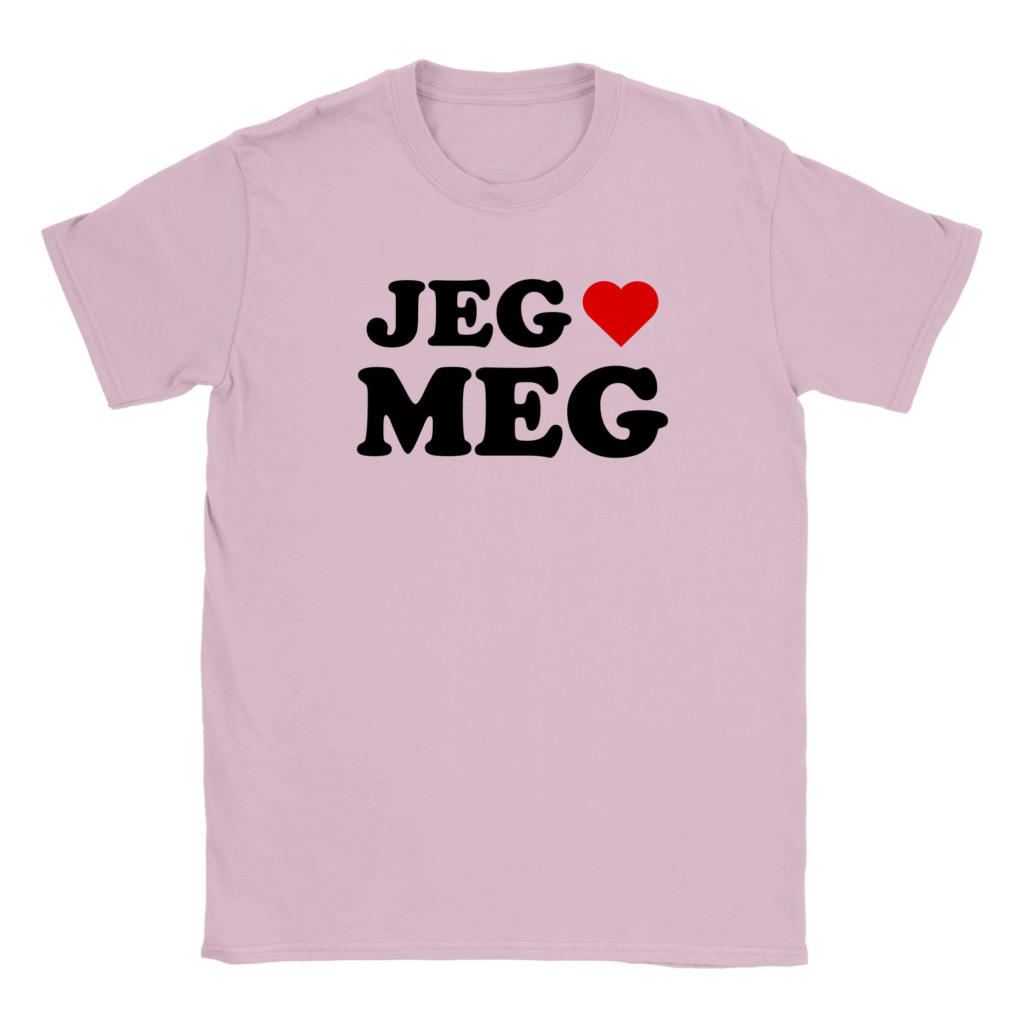 Jeg elsker meg - Baby tee – Light Pink