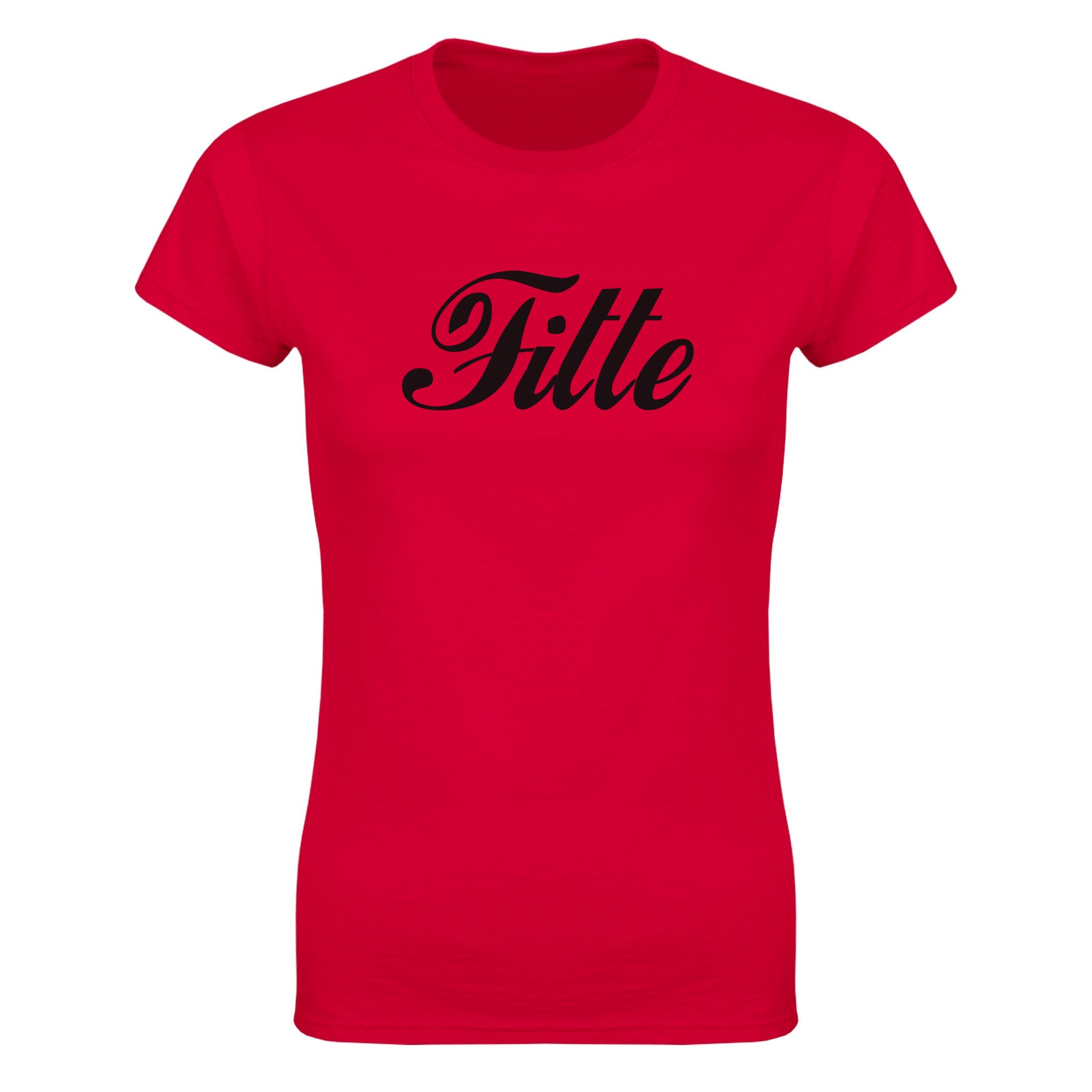 Fitte (design 2) - Dame t-skjorte – Red