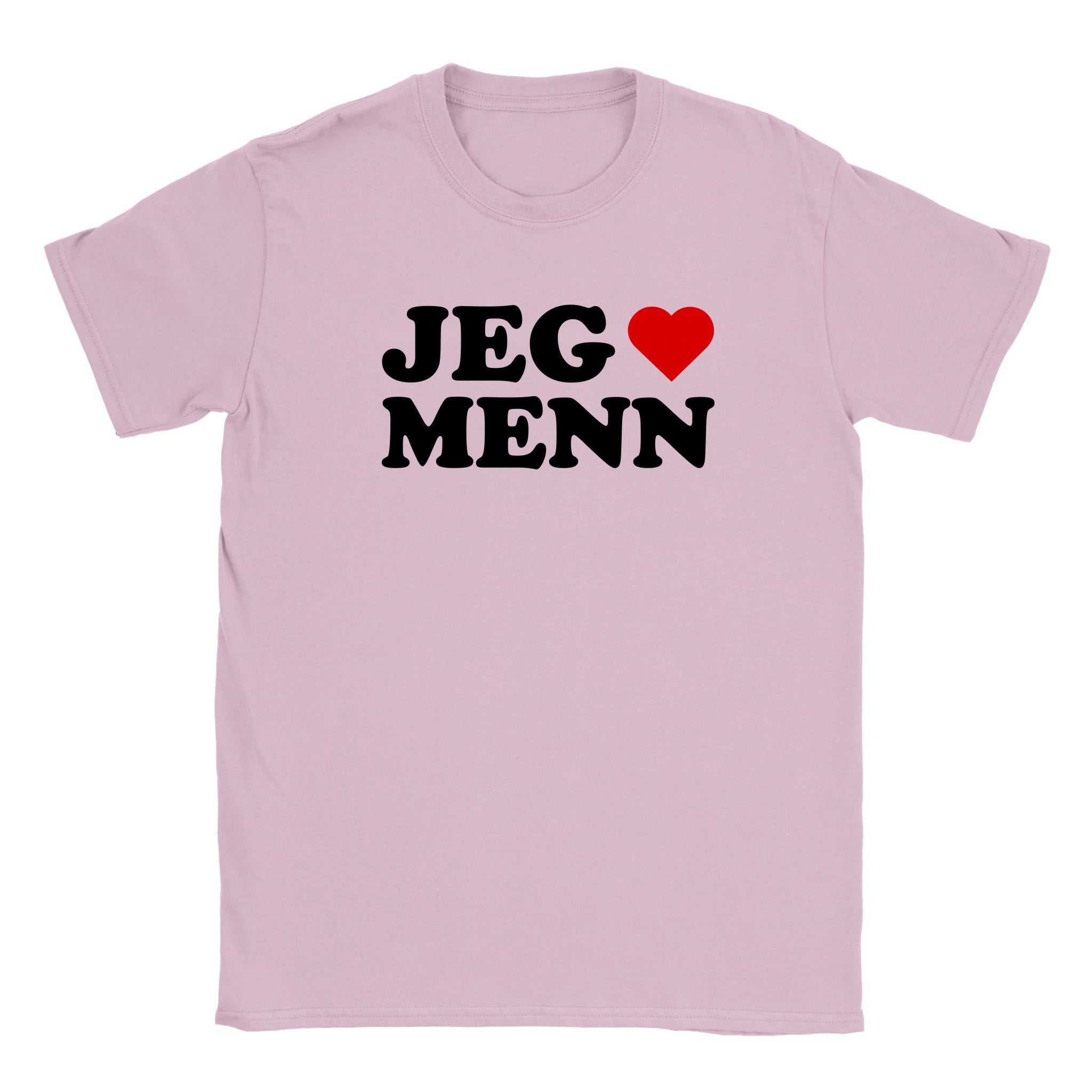 Jeg elsker menn - Baby tee – Light Pink