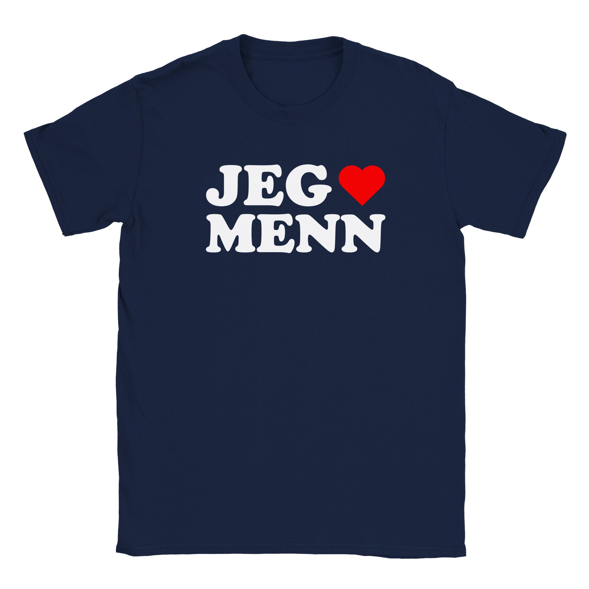Jeg elsker menn - Baby tee – Navy
