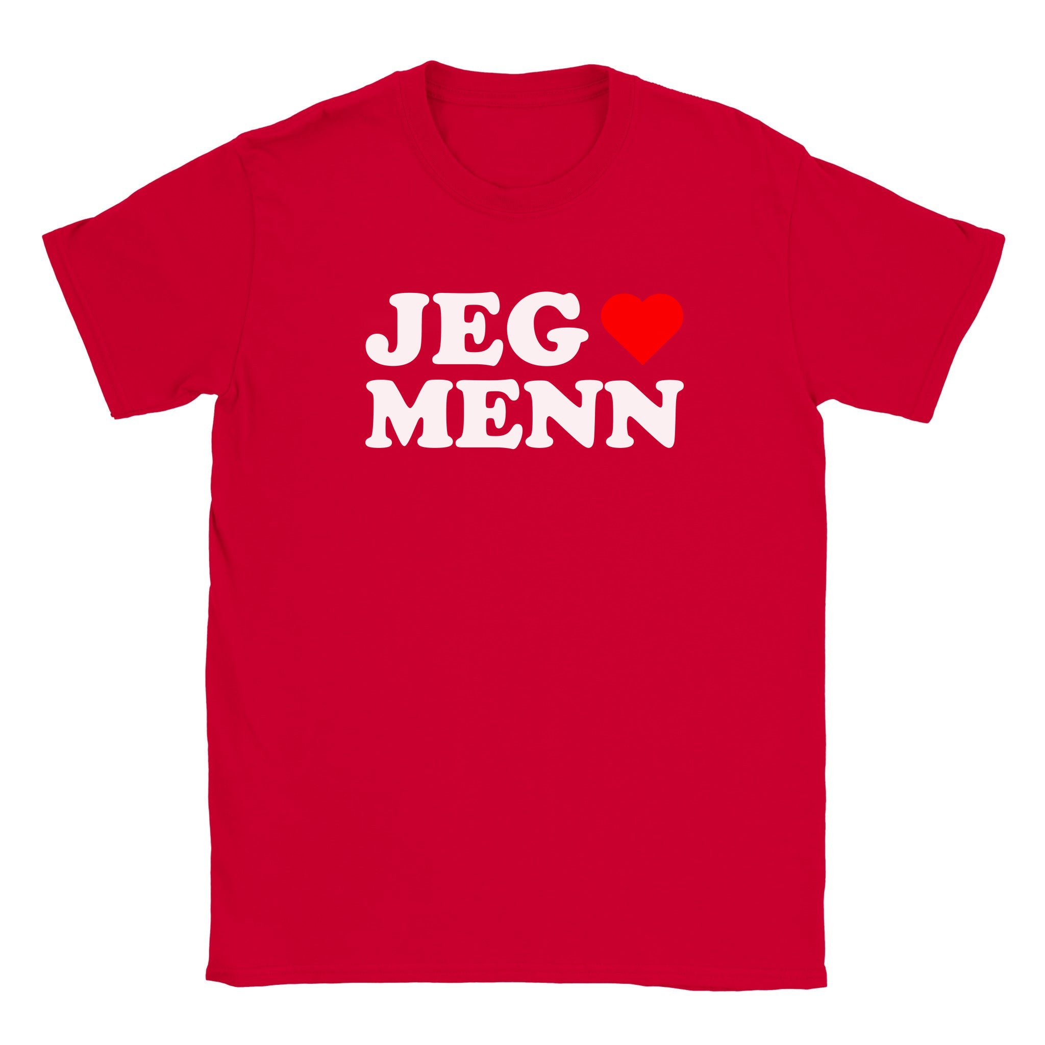 Jeg elsker menn - Baby tee – Red